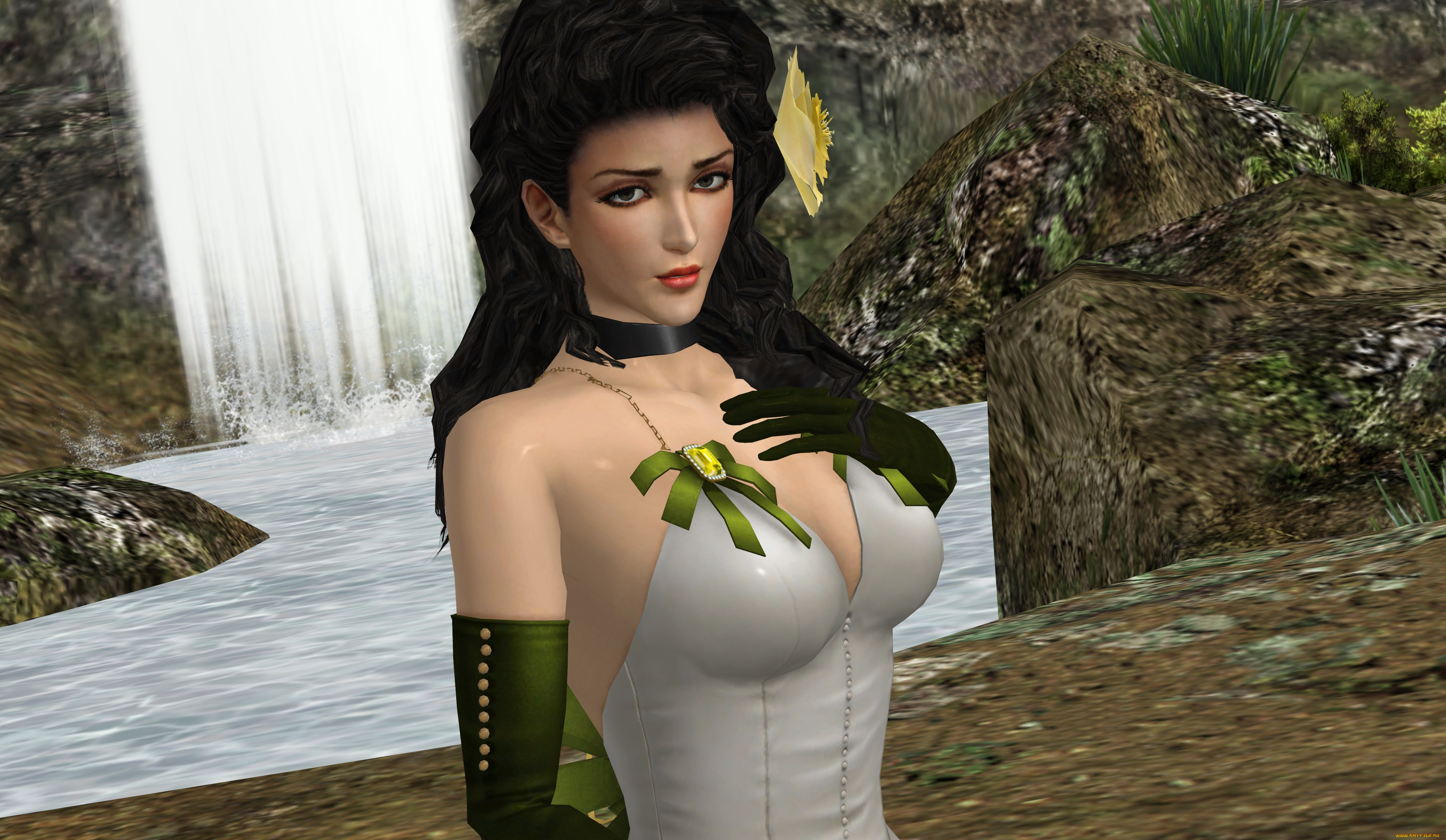 3д, графика, люди, , people, девушка, взгляд, фон