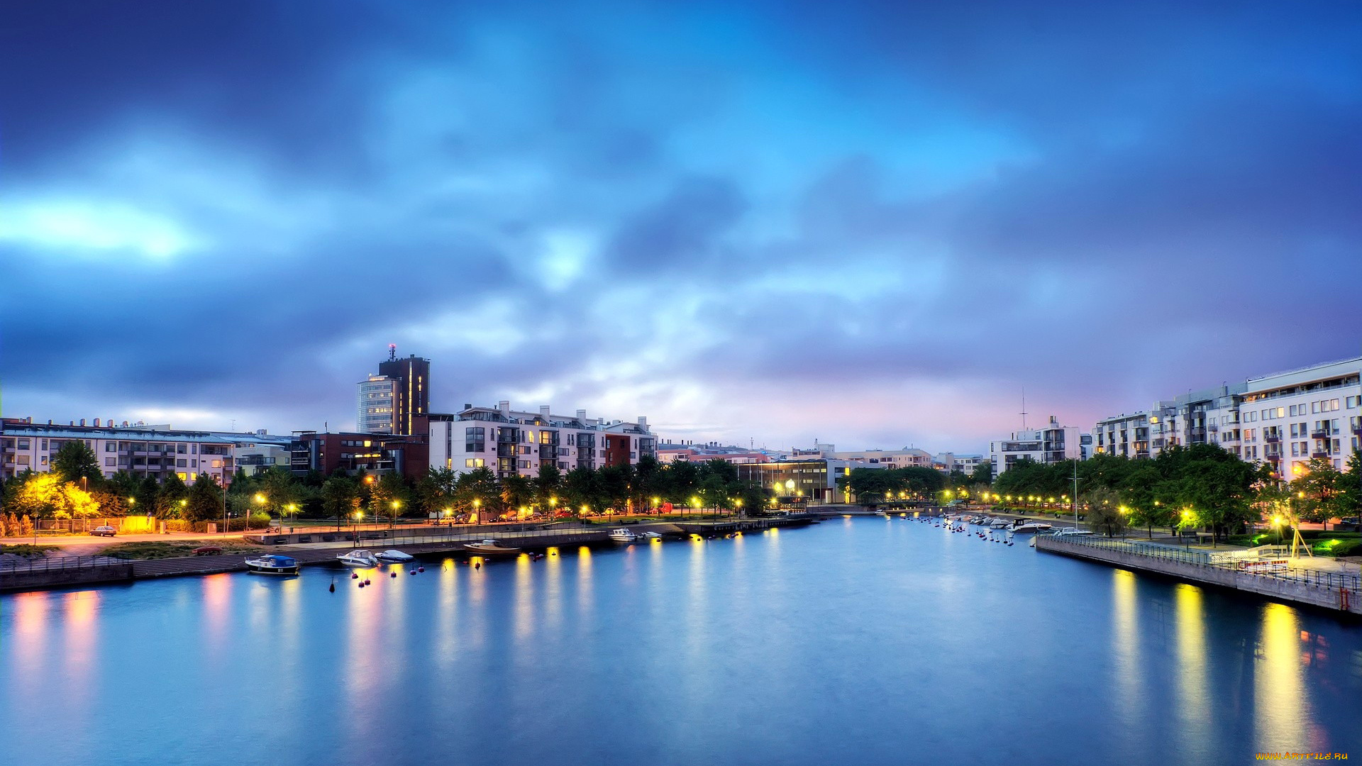 города, хельсинки, , финляндия, набережная, река