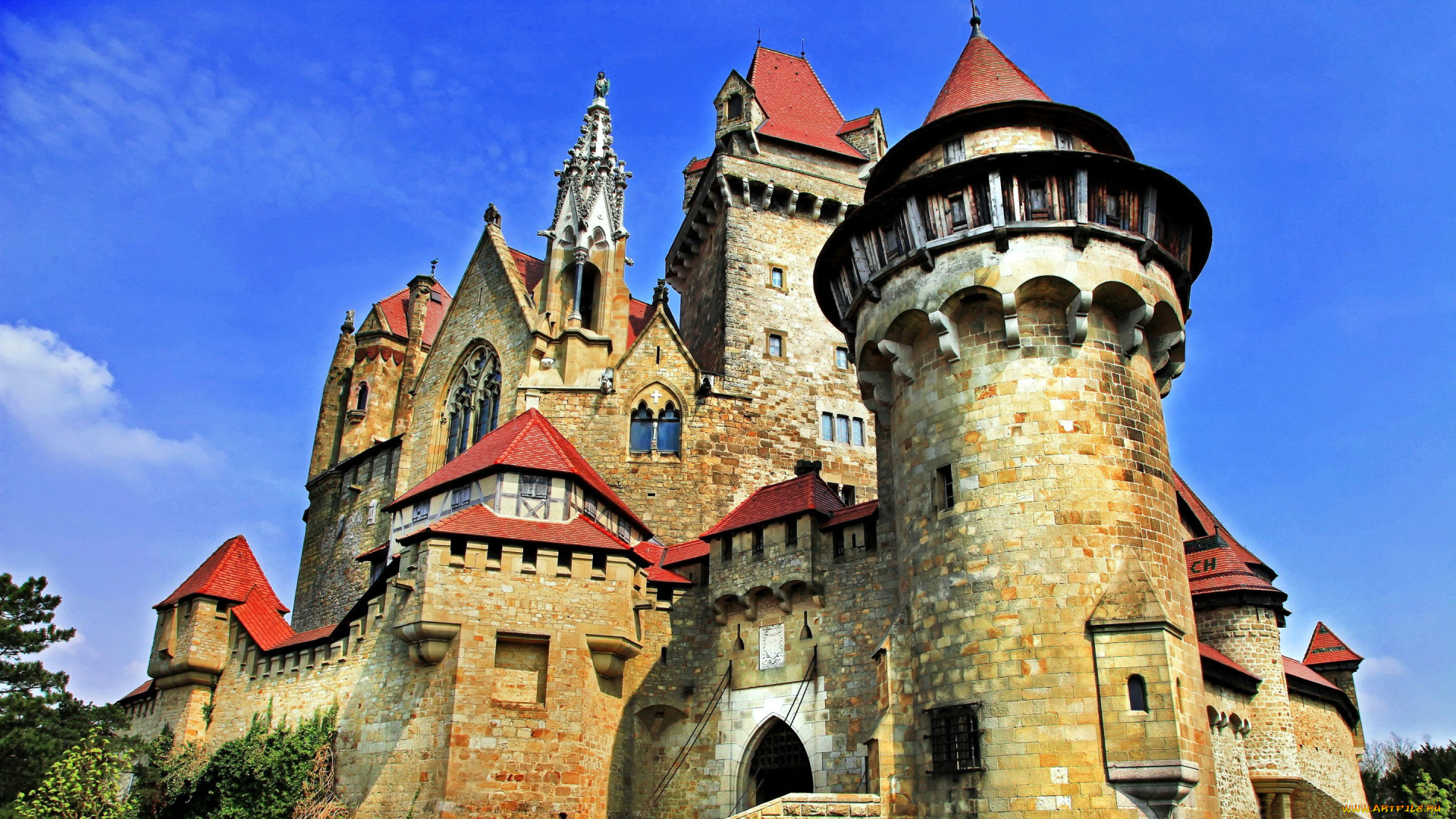 kreuzenstein, castle, города, замки, австрии, kreuzenstein, castle