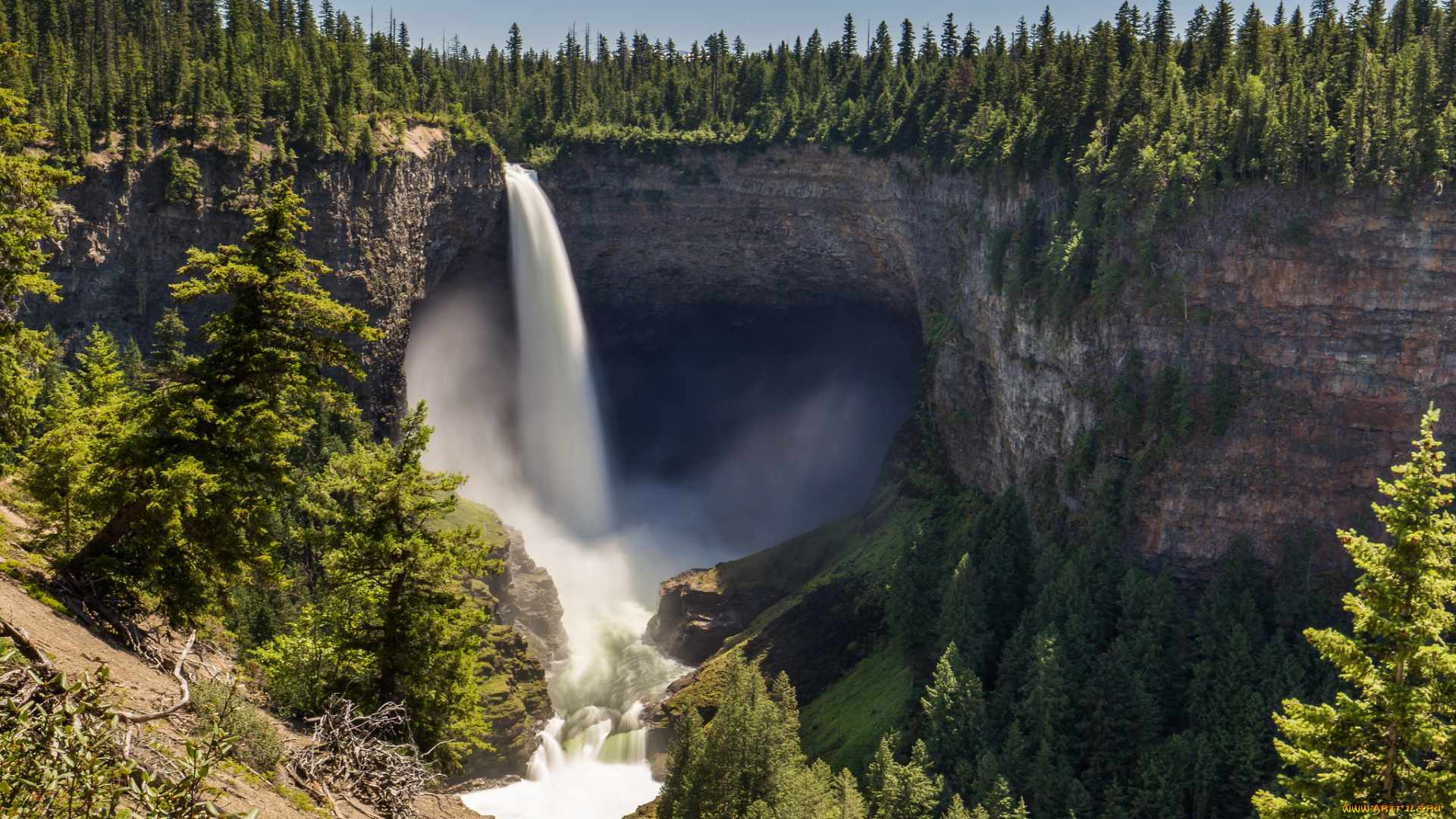 природа, водопады, простор