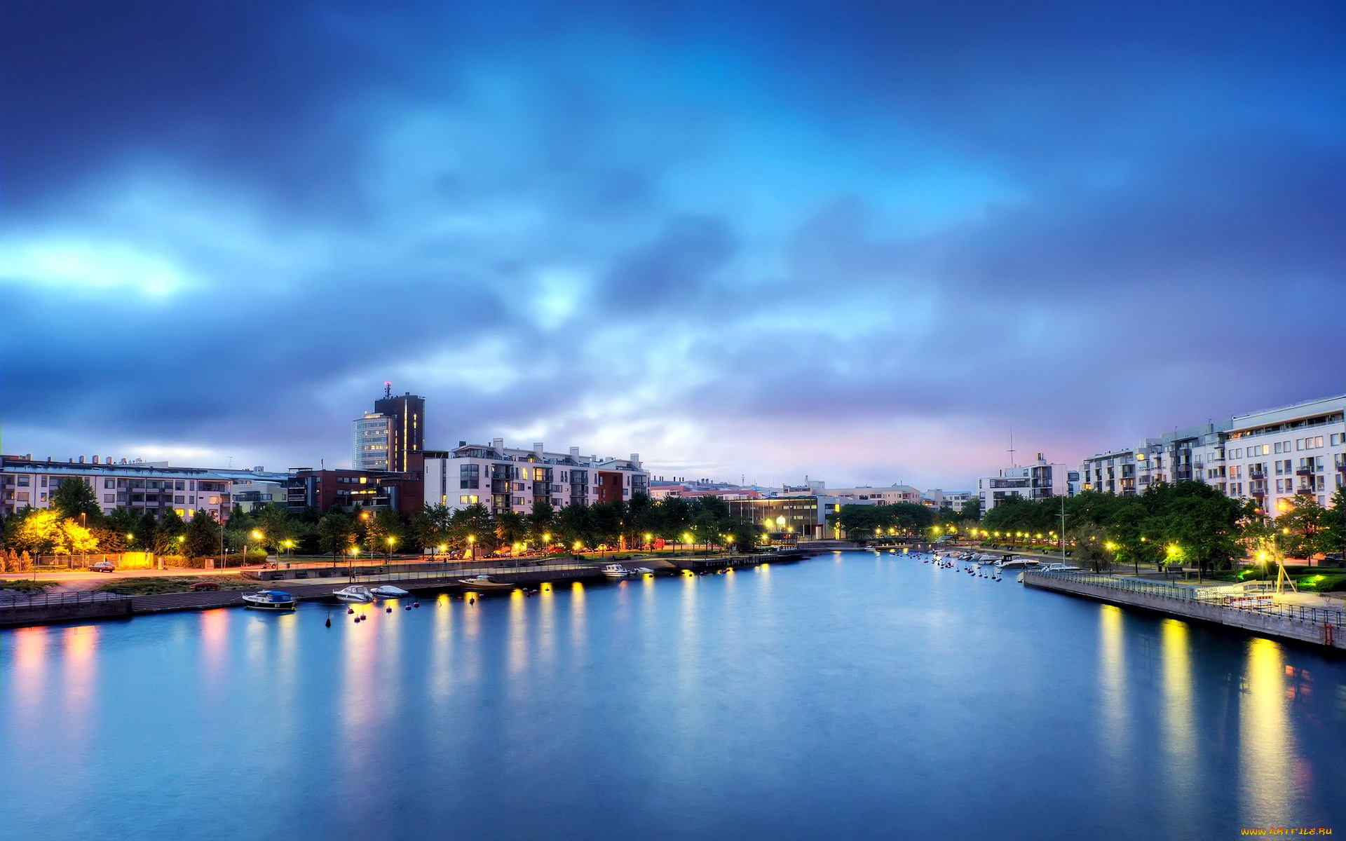 города, хельсинки, , финляндия, набережная, река