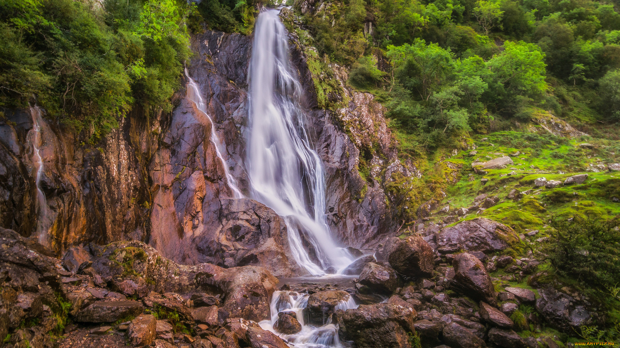 природа, водопады, простор