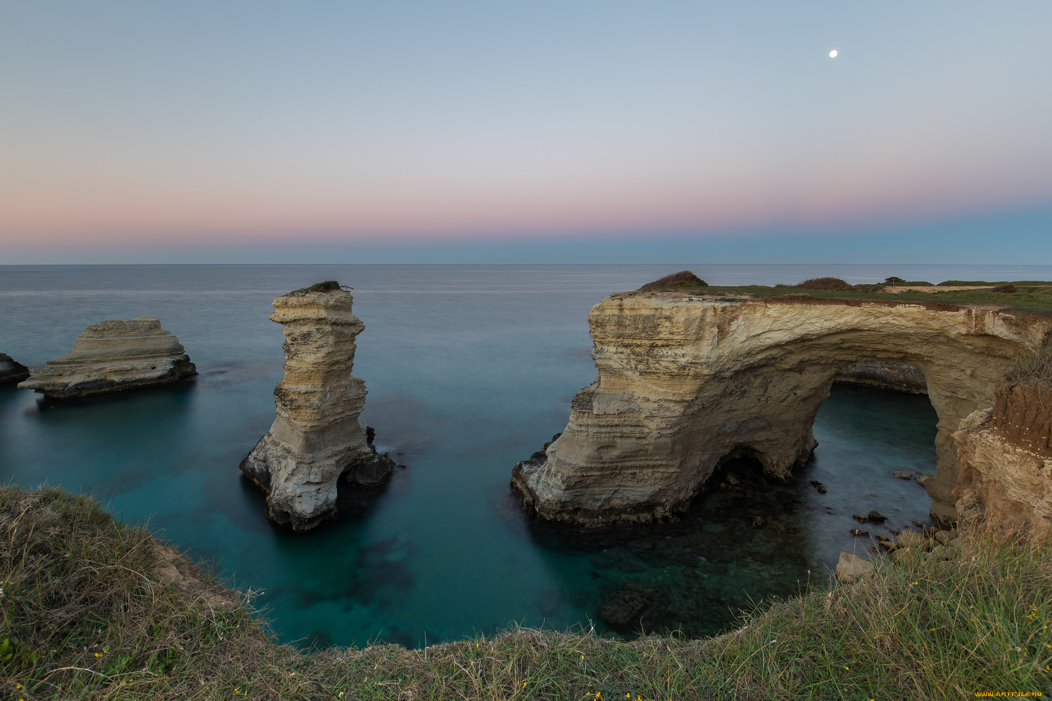 природа, побережье, простор