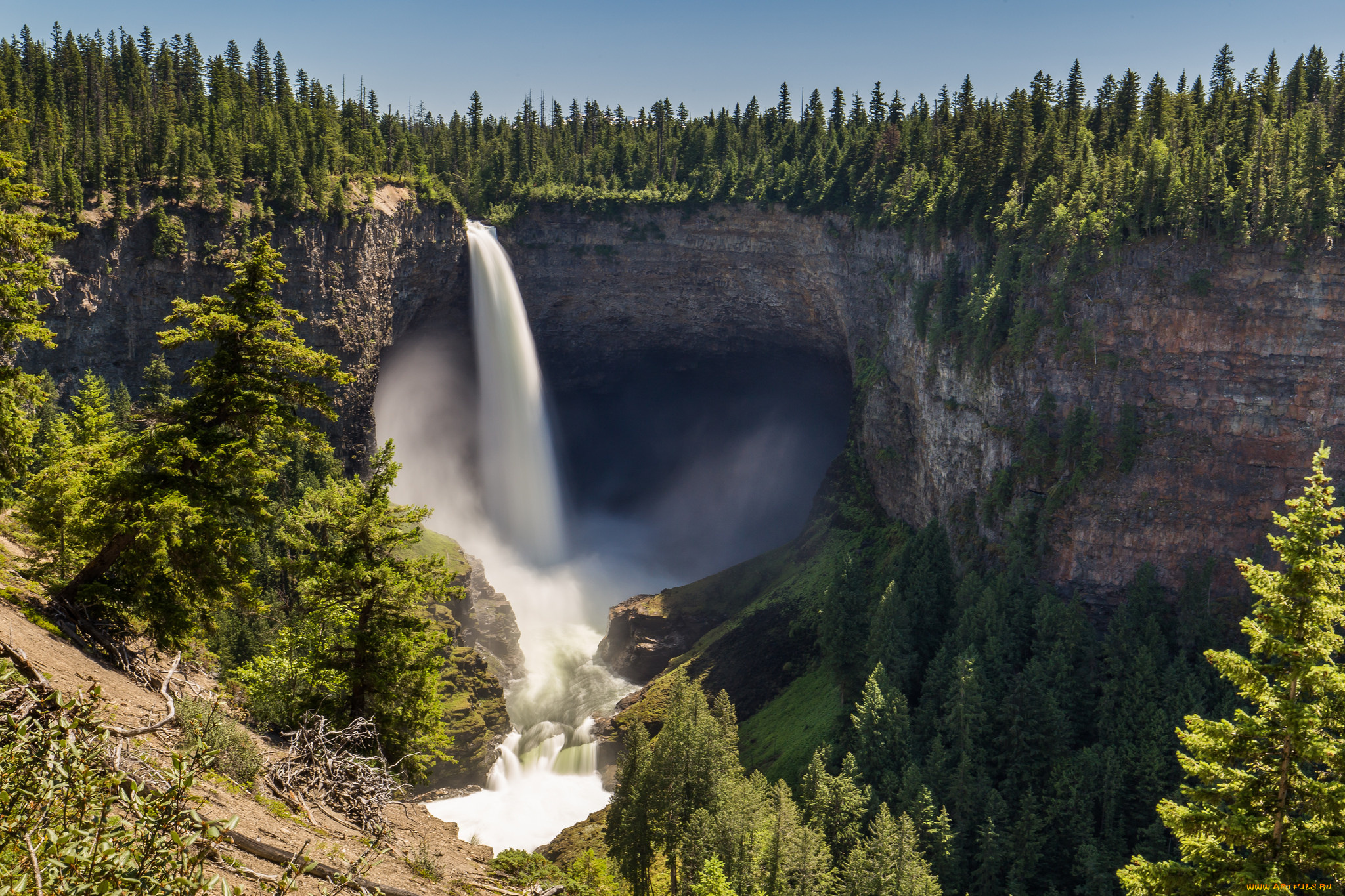 природа, водопады, простор
