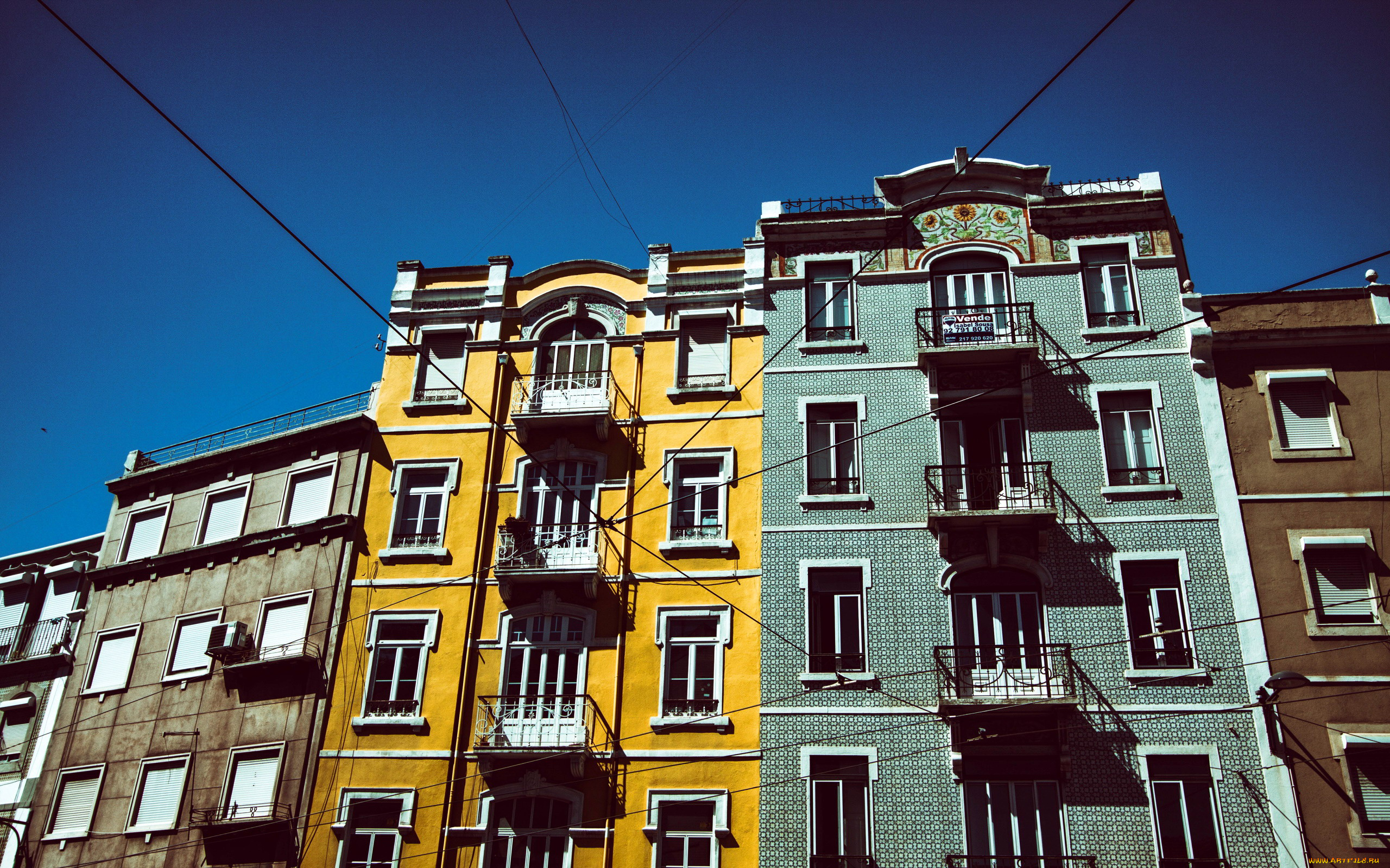 города, лиссабон, , португалия, дома