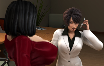 Картинка 3д+графика люди+ people девушки фон взгляд