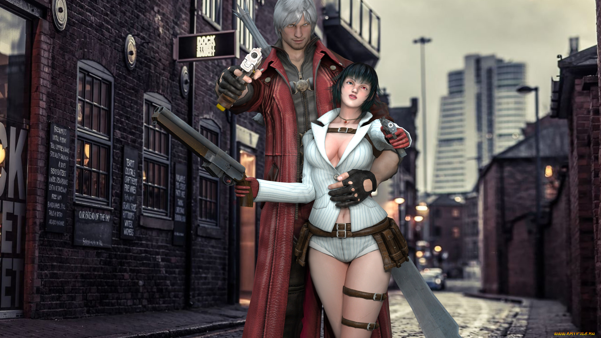 3д, графика, фантазия, , fantasy, девушка, взгляд, фон