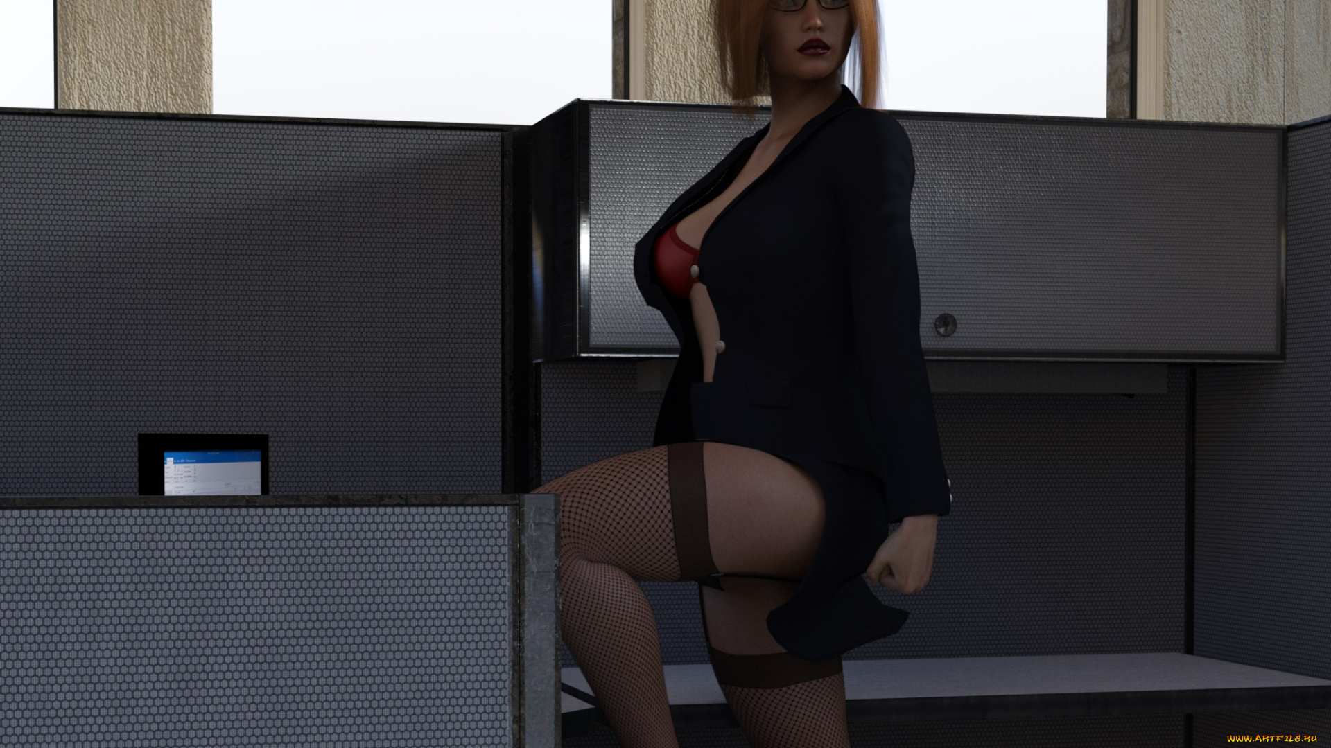 3д, графика, люди, , people, девушка, взгляд, фон