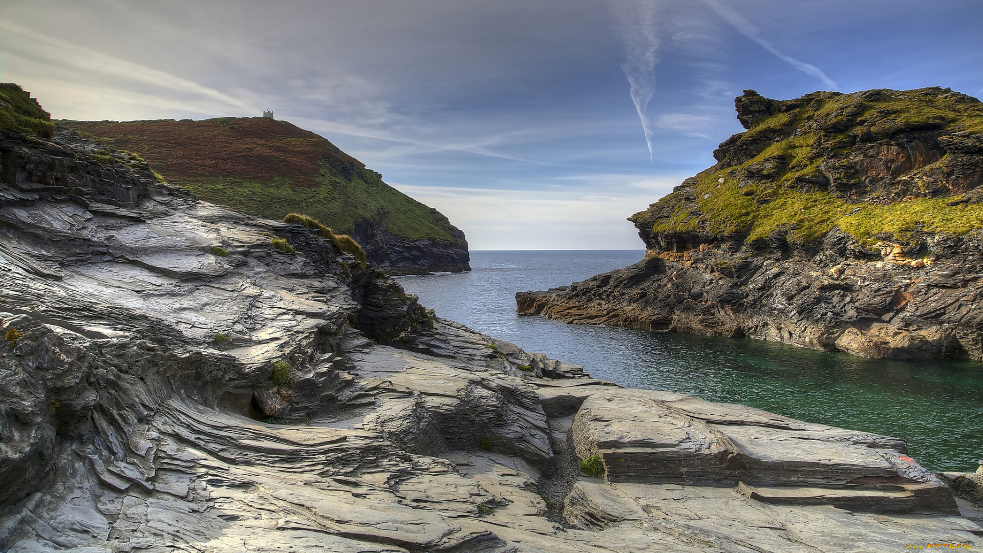 природа, побережье, простор