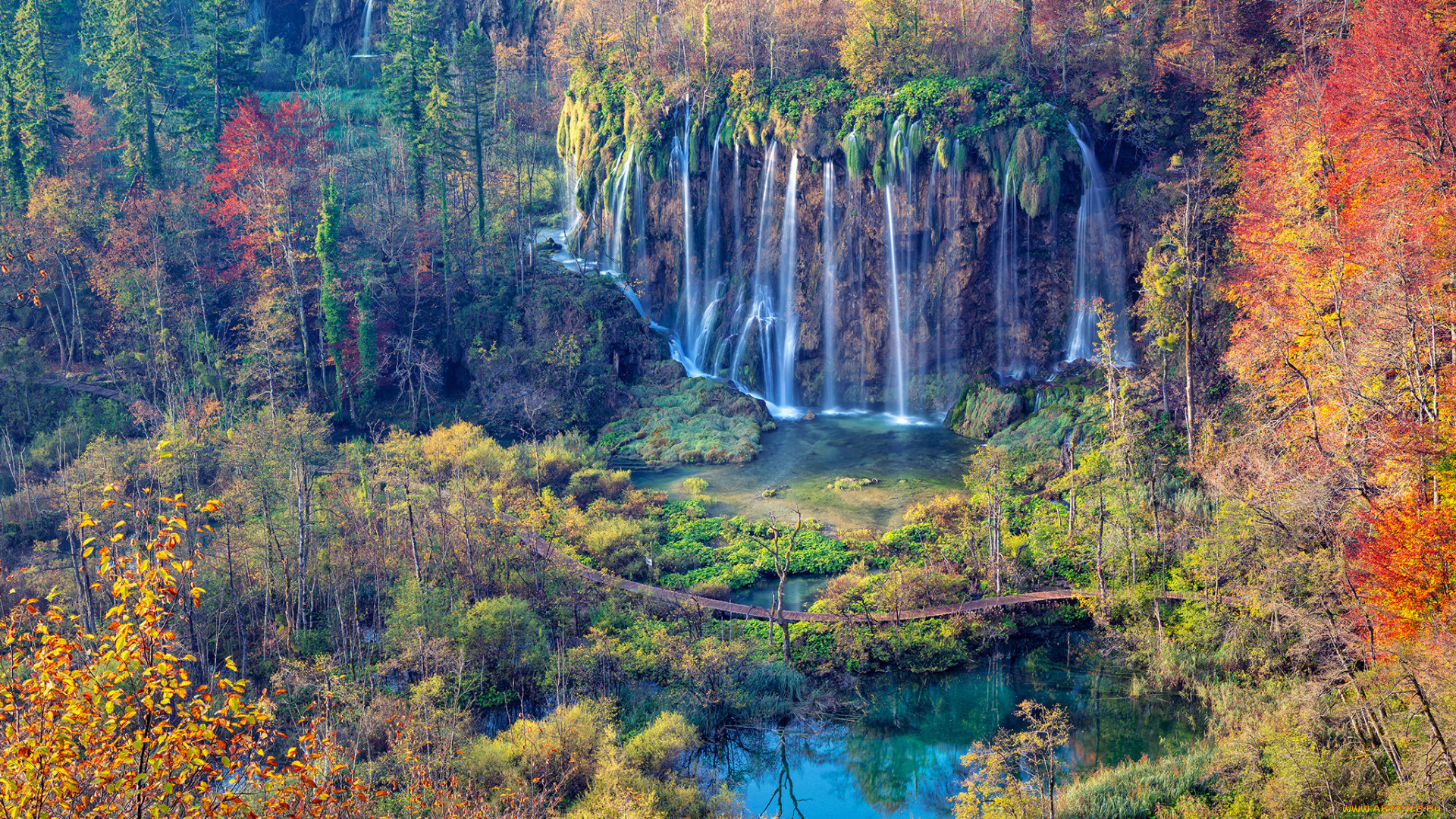 природа, водопады, простор