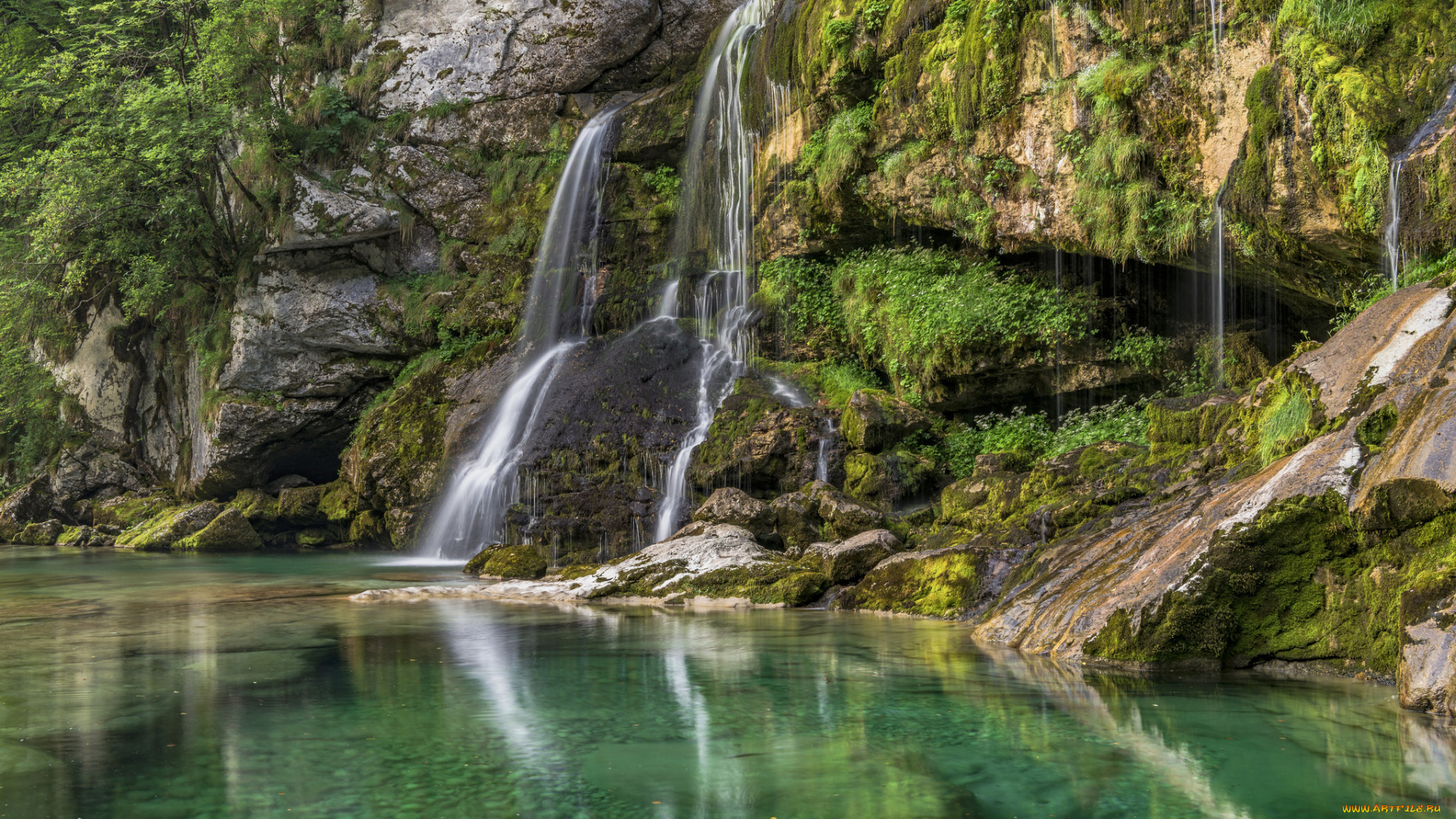 природа, водопады, простор