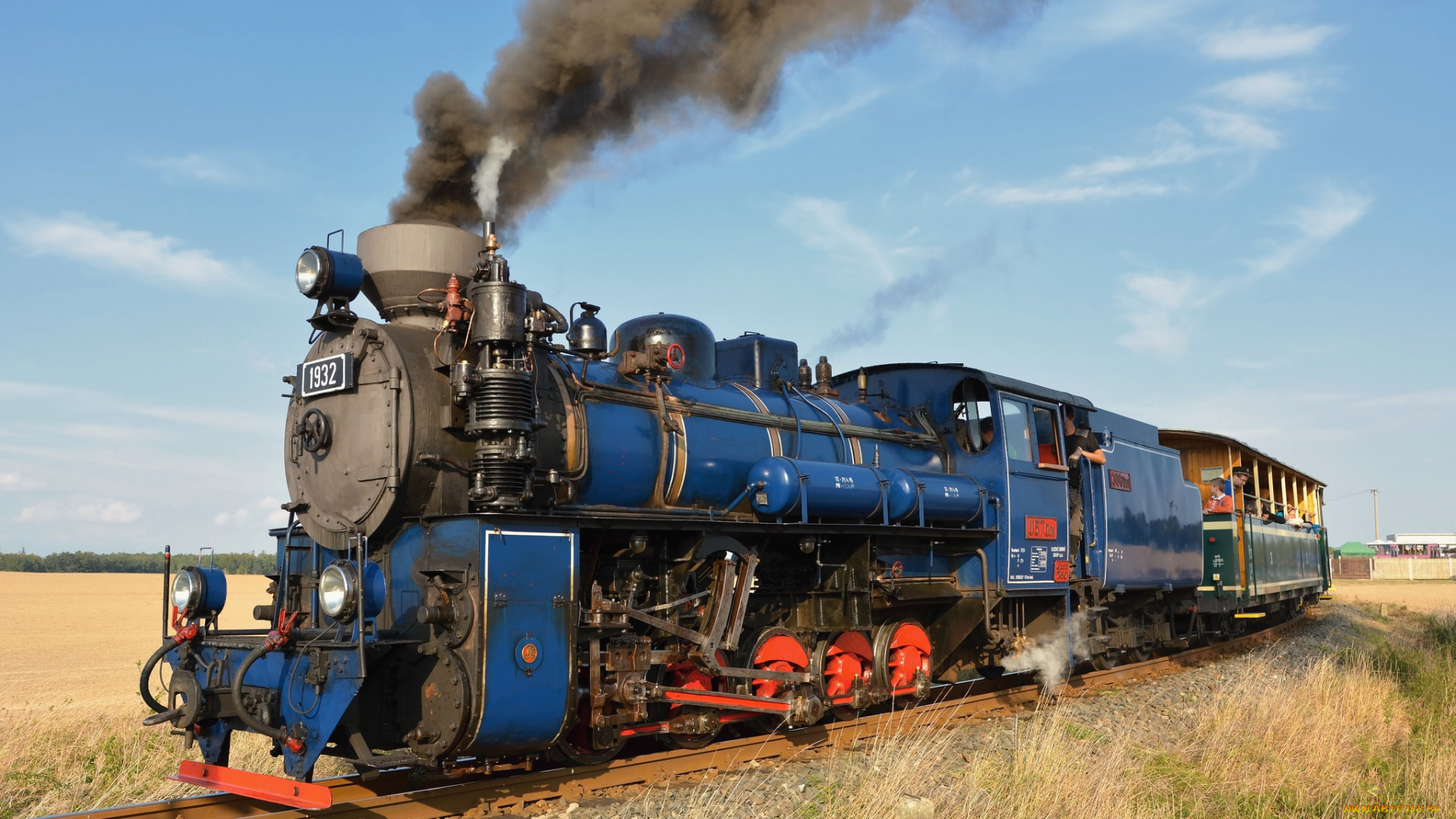 техника, паровозы, ретро, дым, паровоз