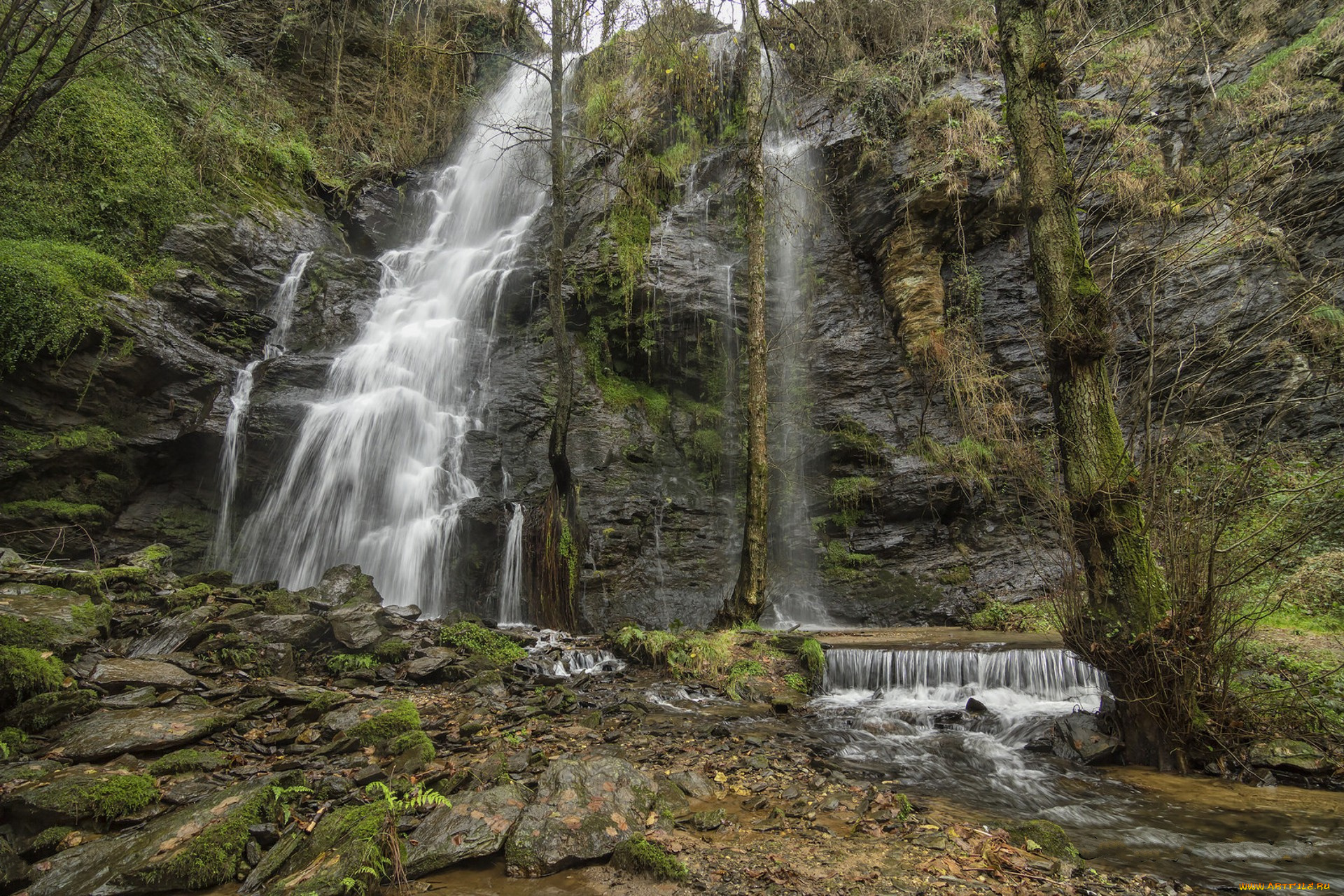 природа, водопады, простор