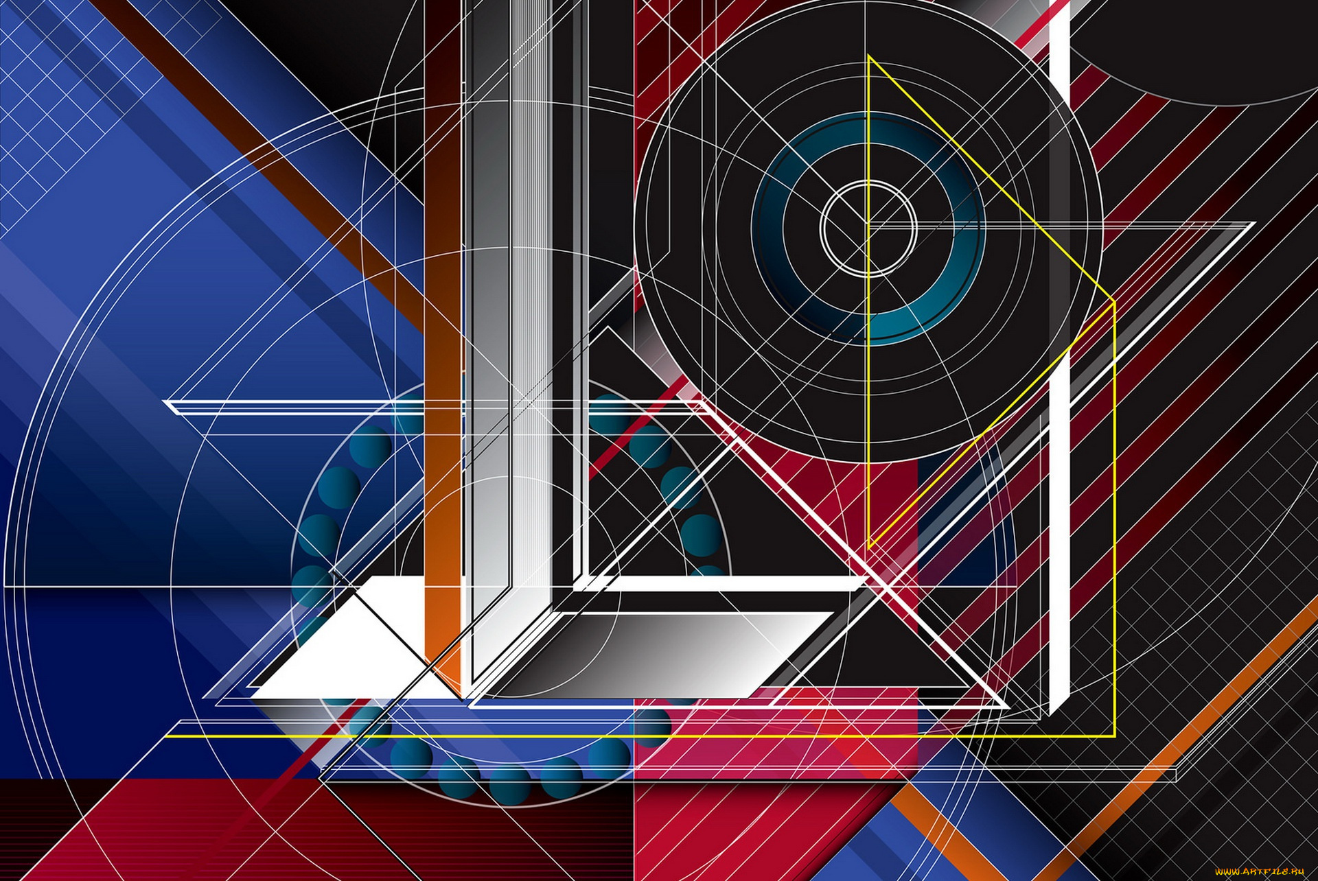 векторная, графика, -графика, , graphics, композиция, форма, конструкция