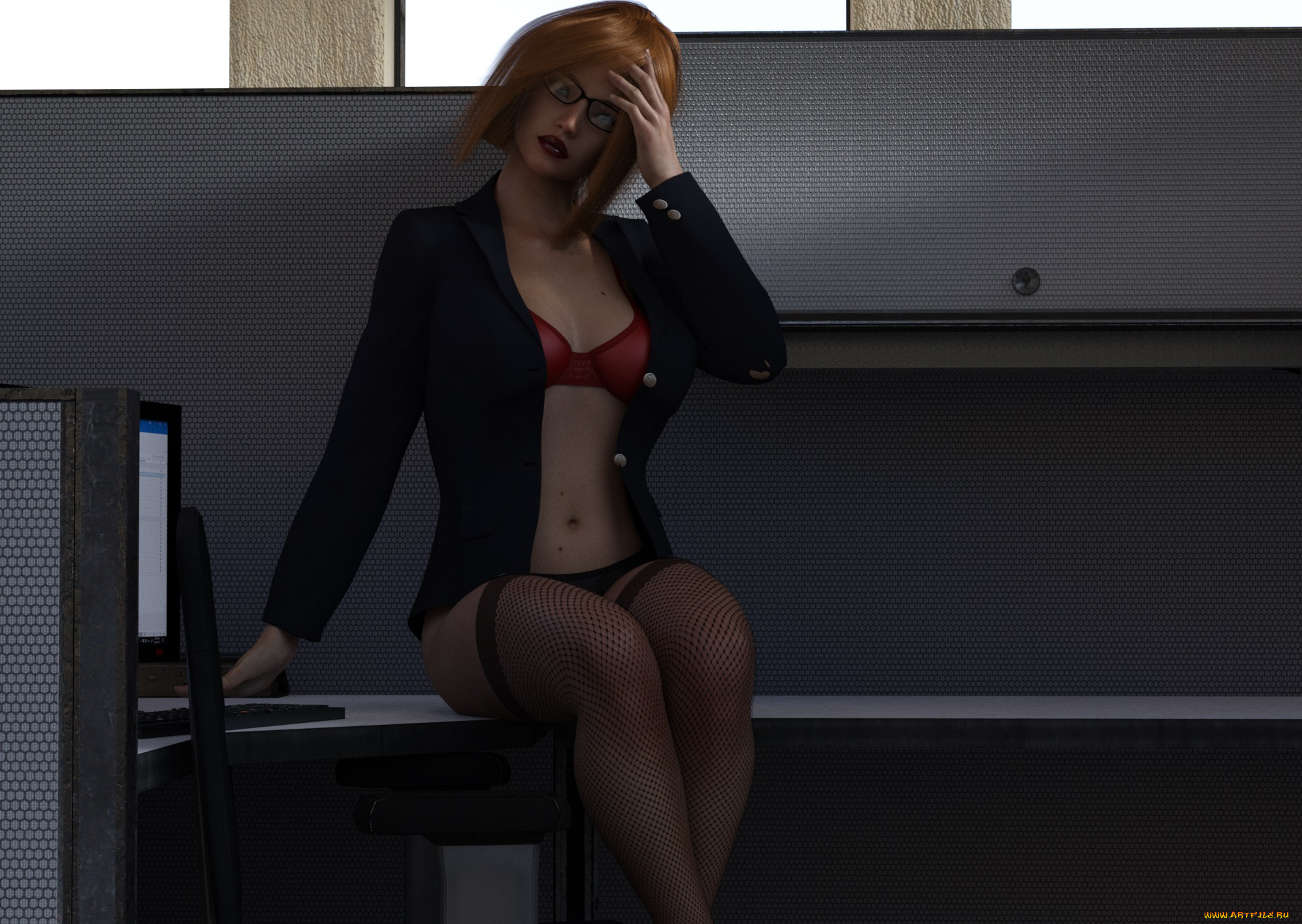 3д, графика, люди, , people, девушка, взгляд, фон