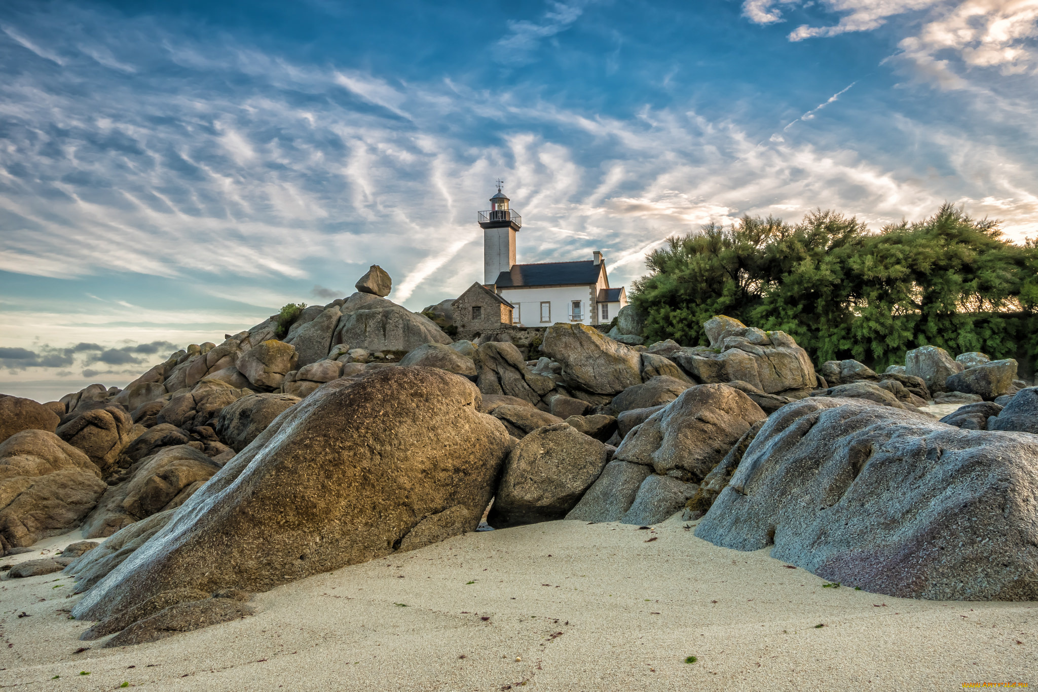 природа, маяки, простор