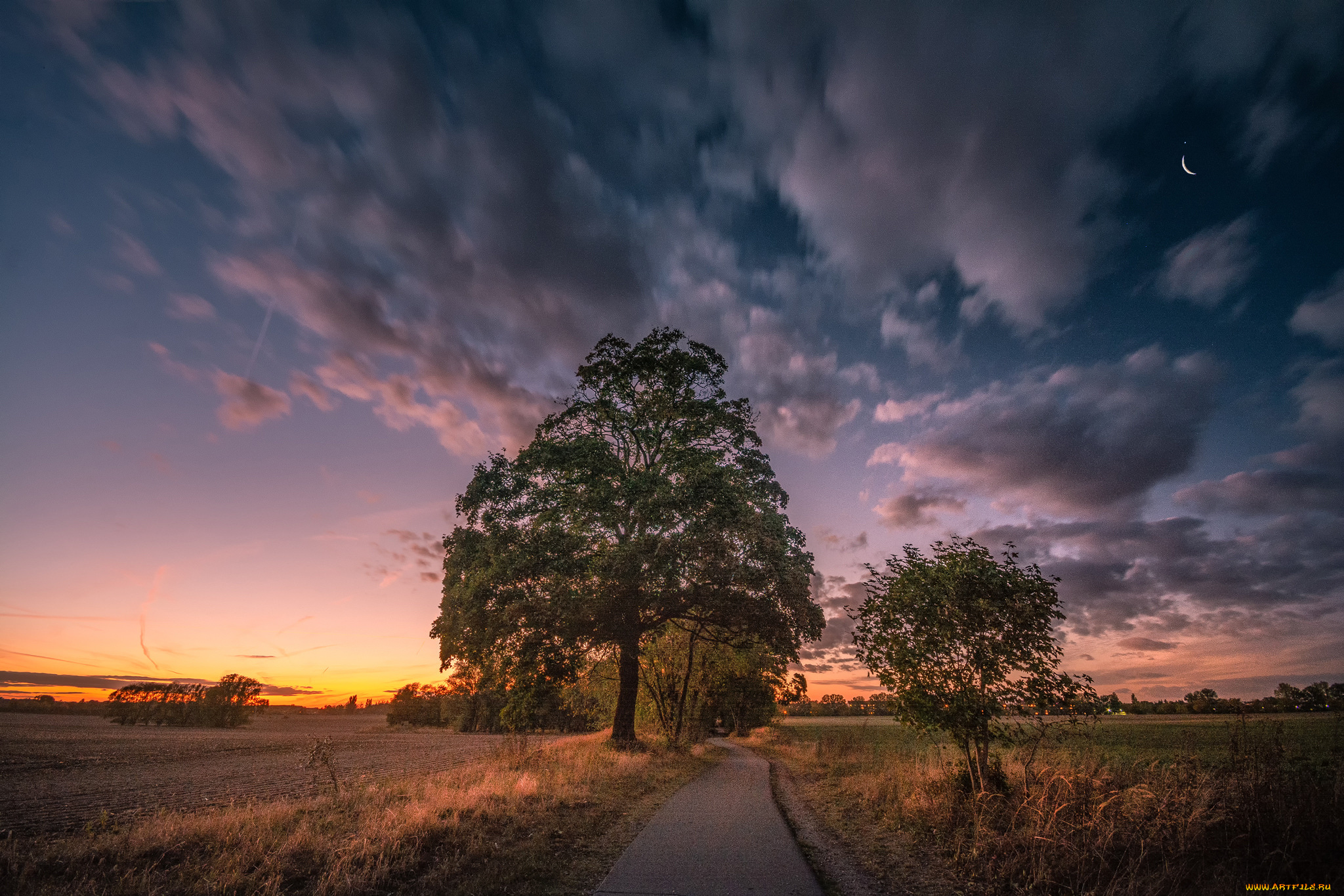 природа, восходы, закаты, простор