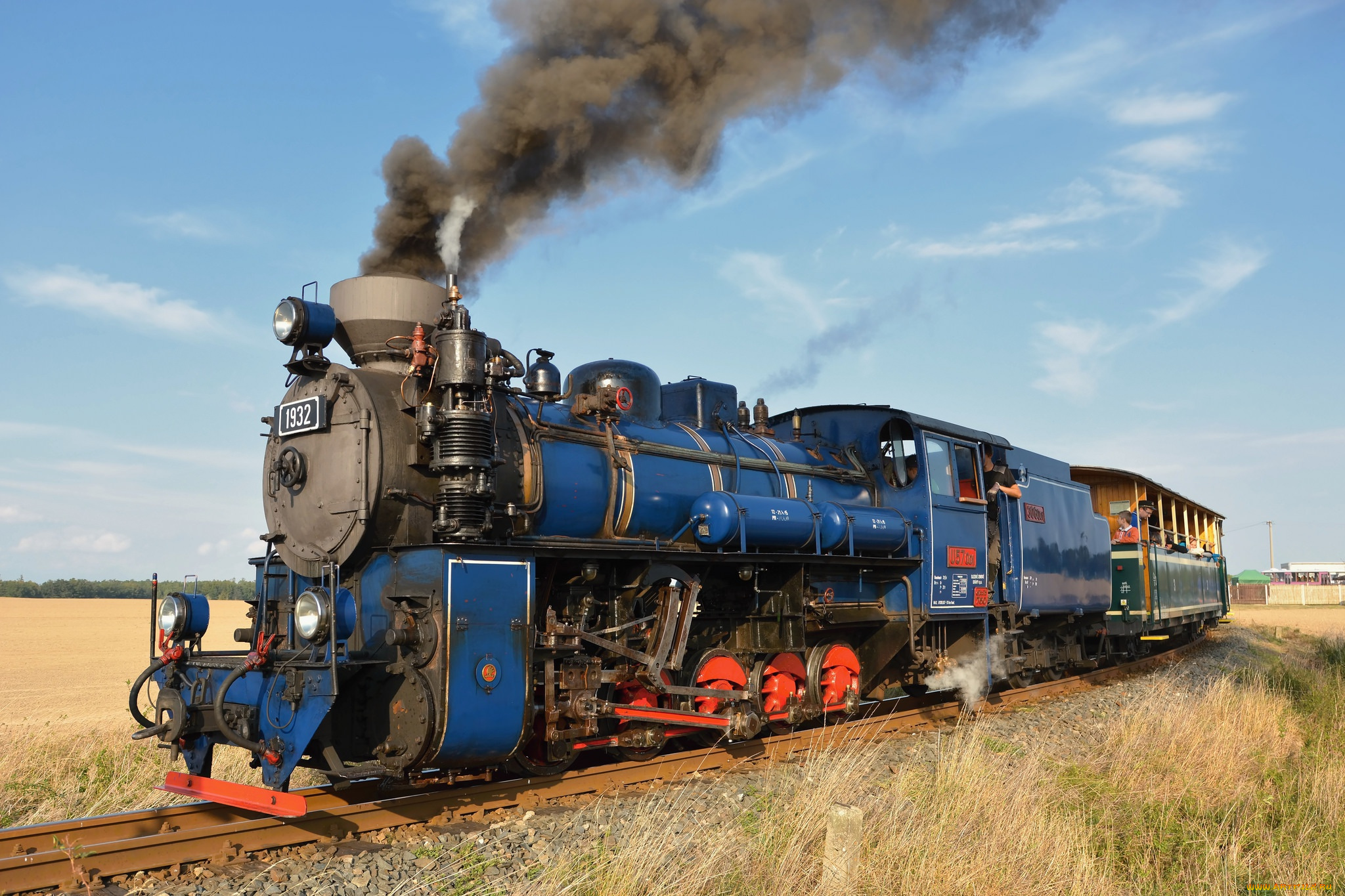 техника, паровозы, ретро, дым, паровоз