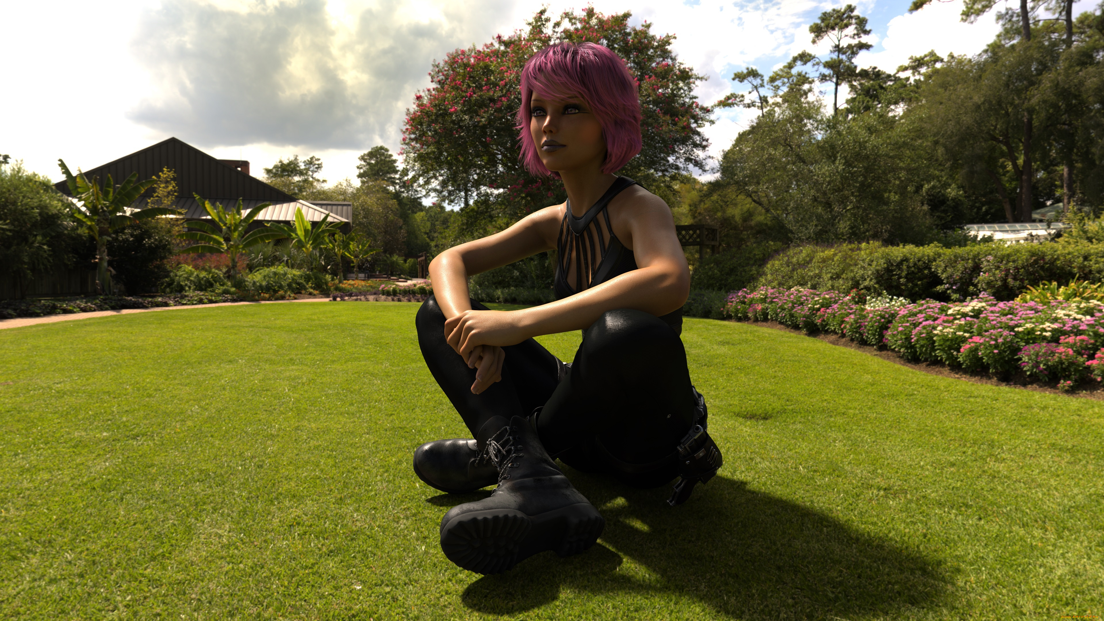 3д, графика, люди, , people, девушка, фон, взгляд