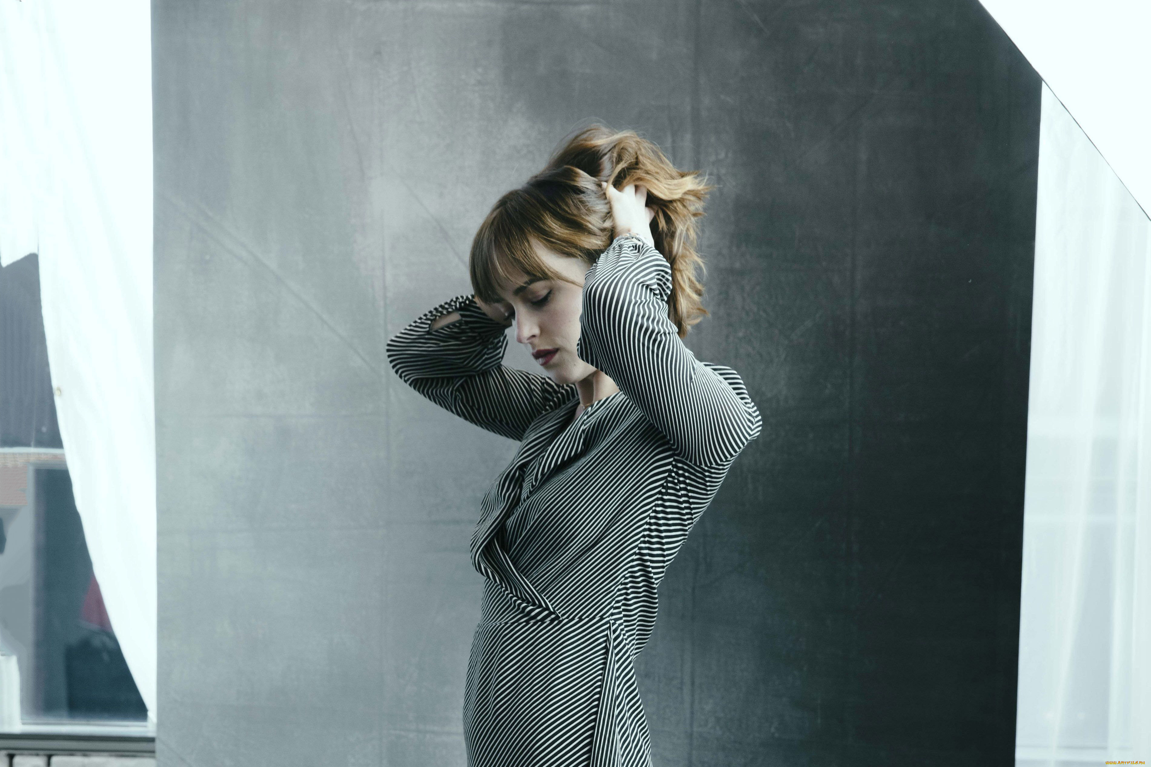 девушки, dakota, johnson, актриса, платье