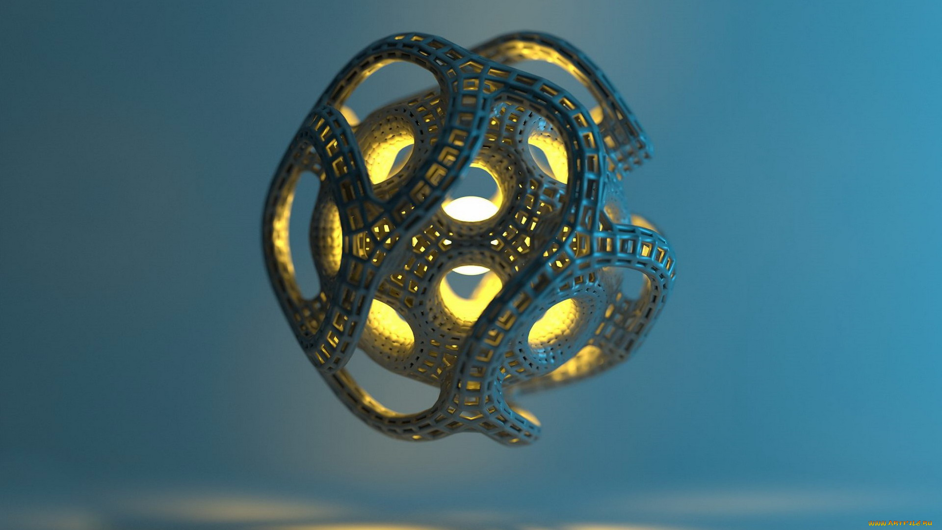 3д, графика, абстракция, , abstract, шар, плетение, объект