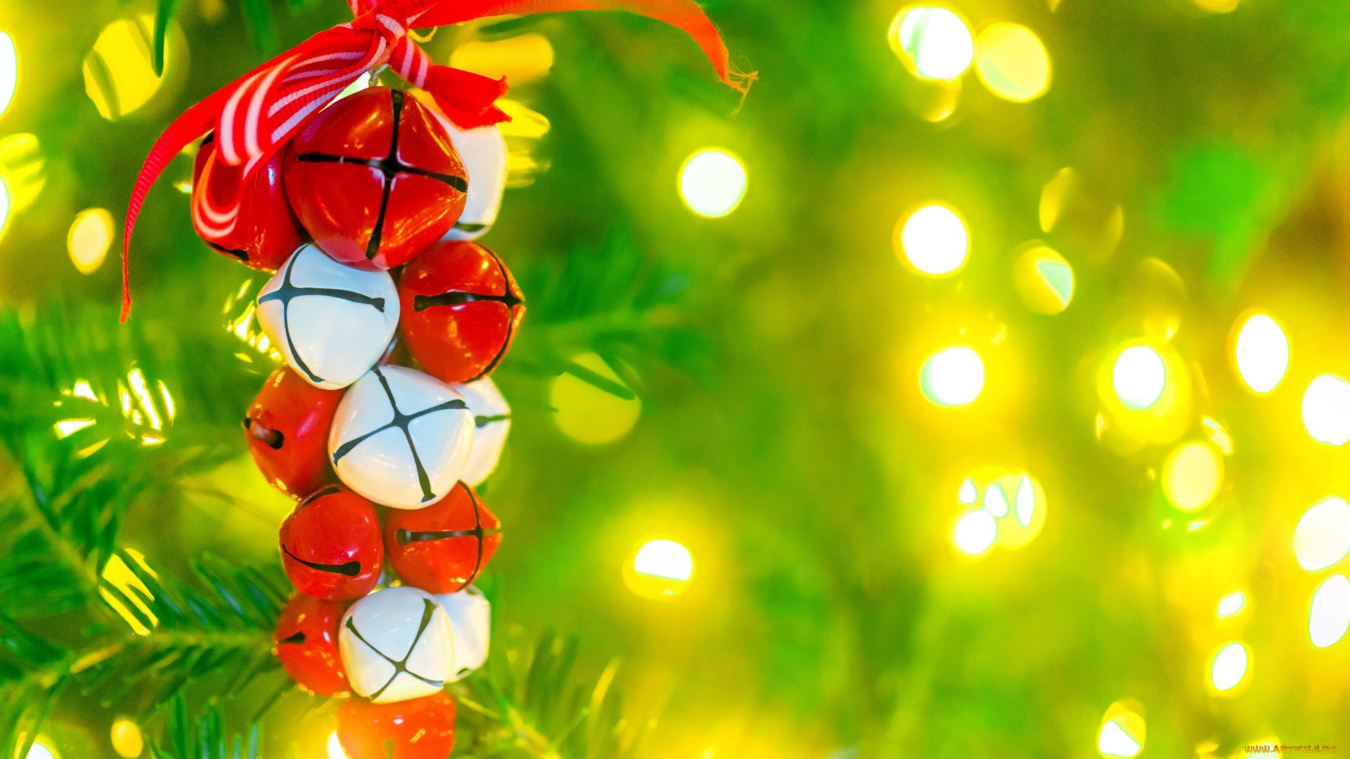 праздничные, колокольчики, лента, бант