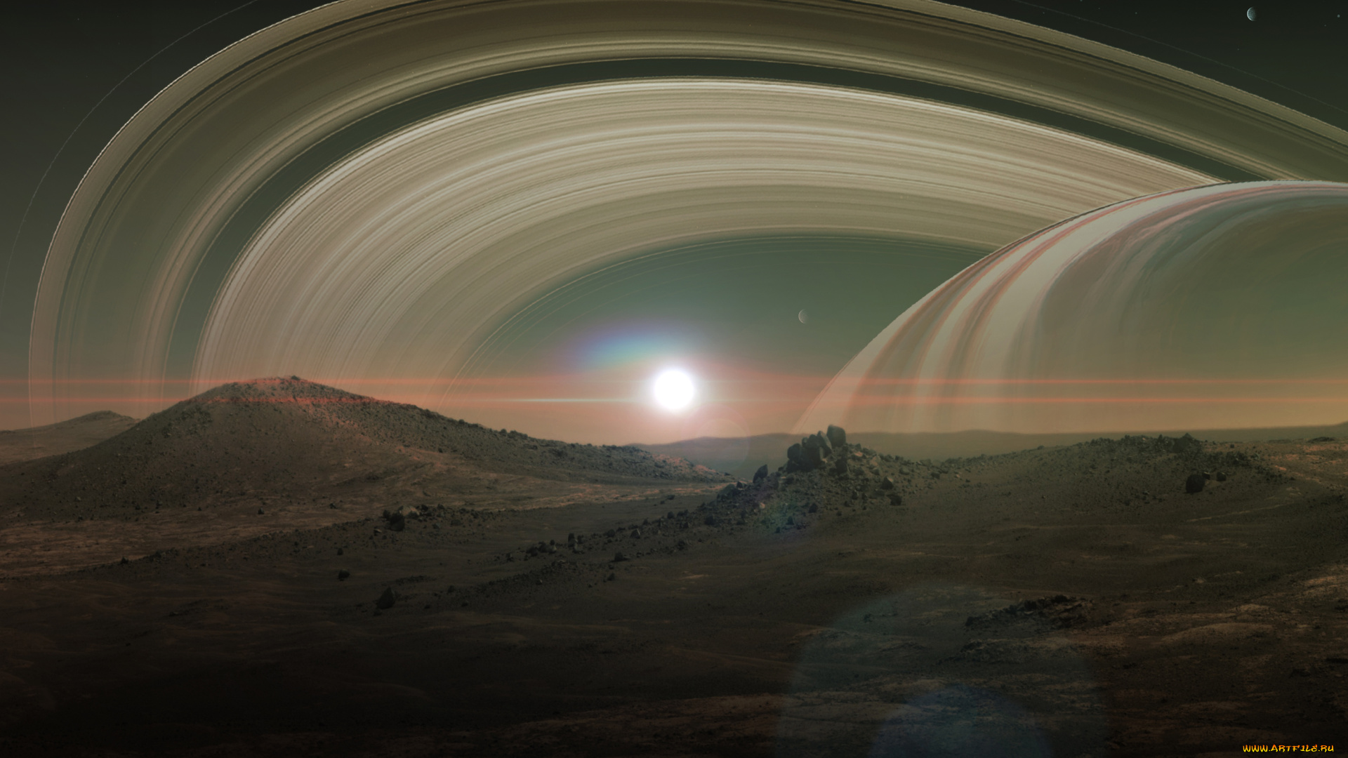 титан, космос, спутники, сатурна, спутник, сатурн, планета, вселенная, галактика, поверхность, почва, грунт, атмосфера, пустыня