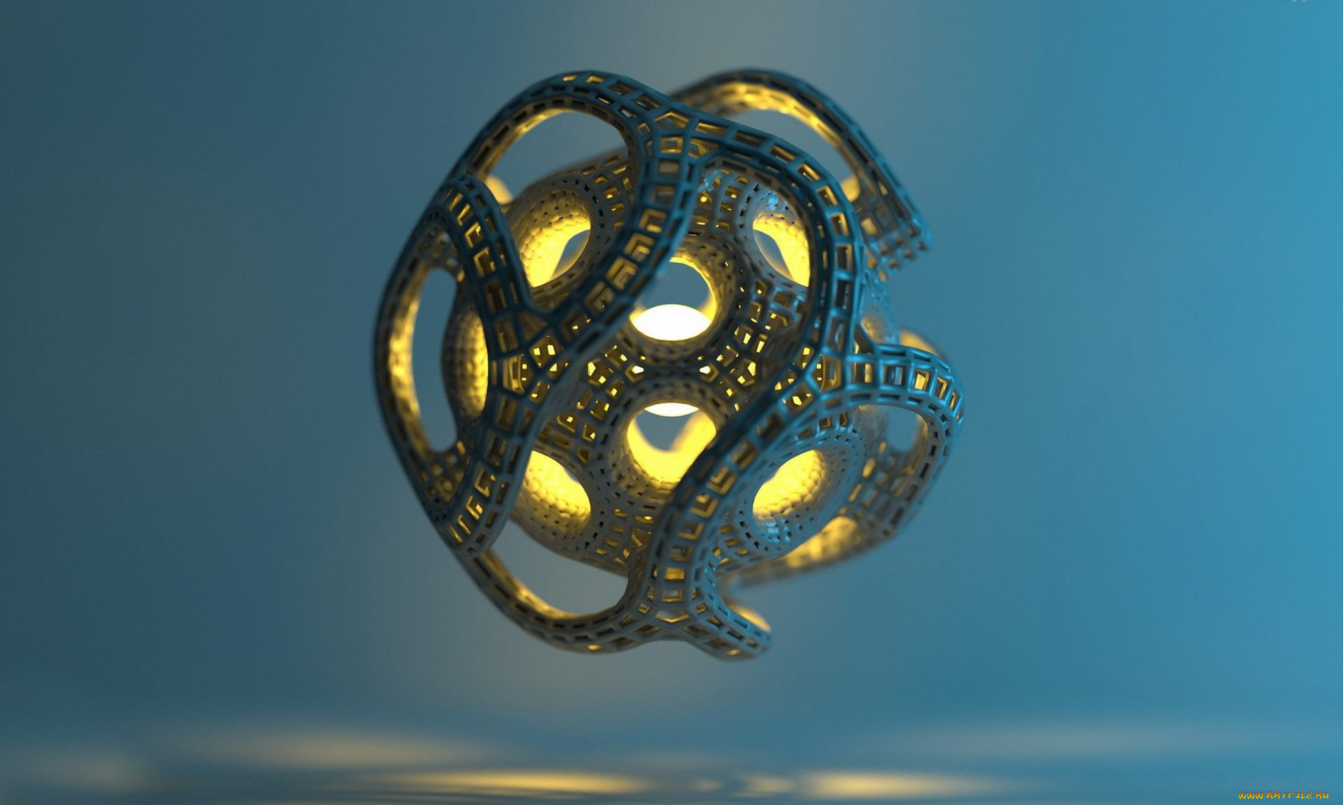 3д, графика, абстракция, , abstract, шар, плетение, объект