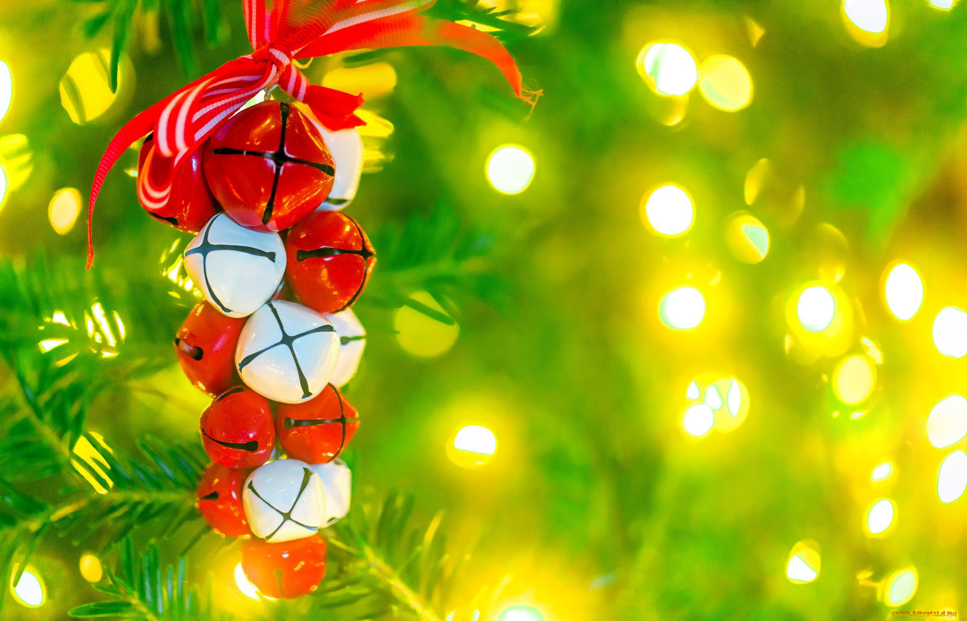 праздничные, колокольчики, лента, бант