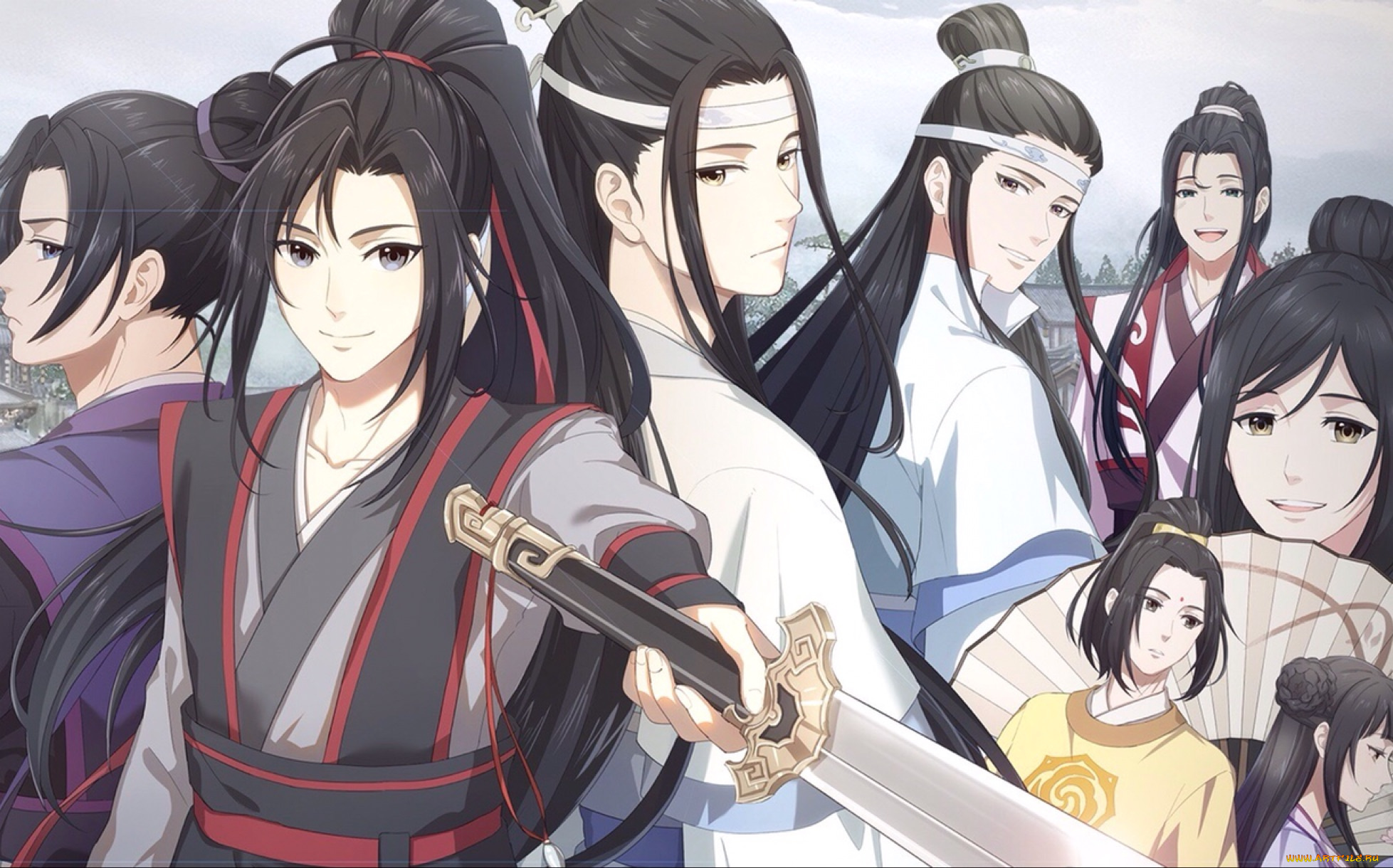 аниме, mo, dao, zu, shi, заклинатели, меч