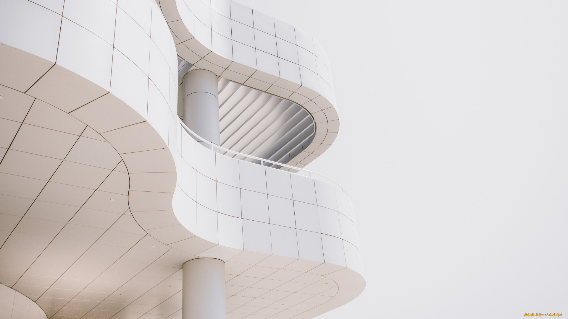 разное, элементы, архитектуры, балкон, архитектура, два, уровня