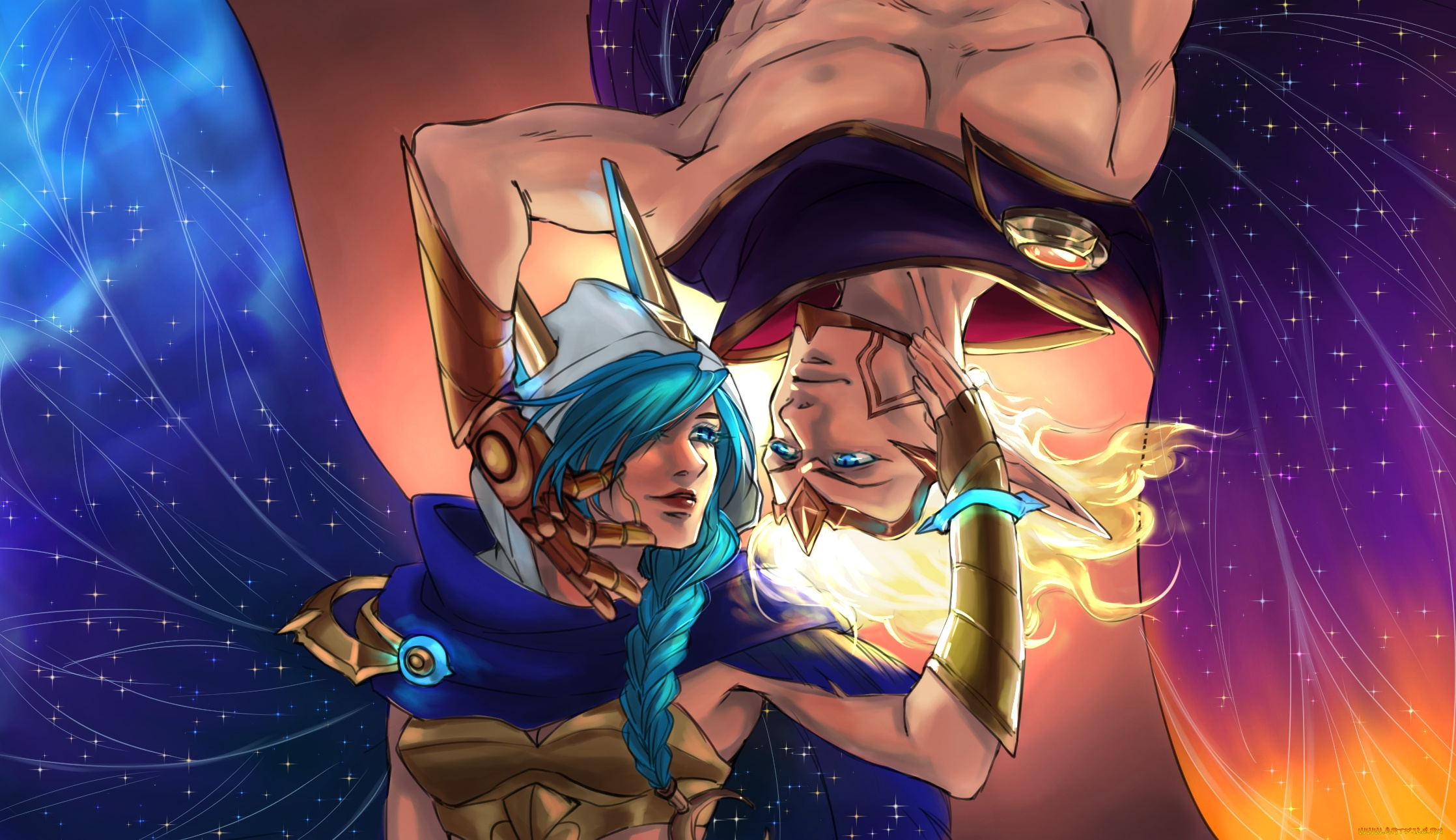 видео, игры, league, of, legends, xayah, rakan, пара