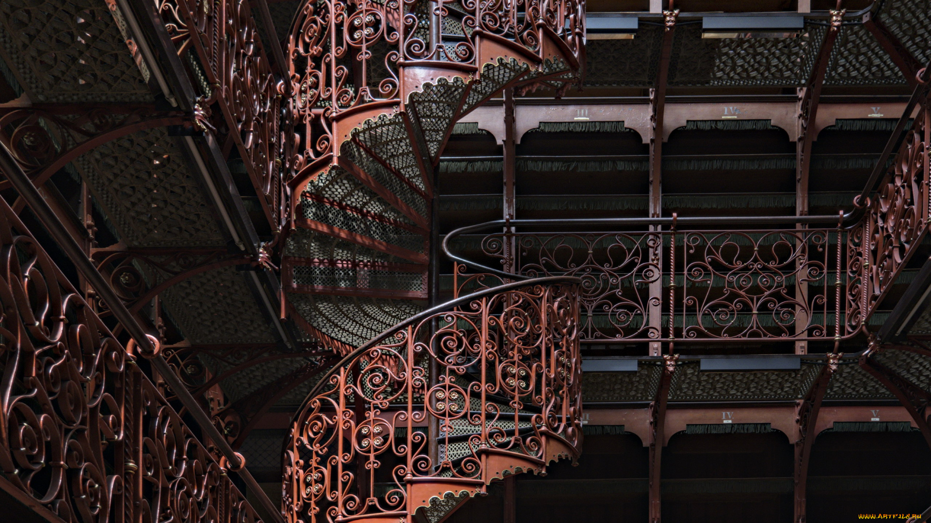 интерьер, холлы, , лестницы, , корридоры, винтовая, лестница