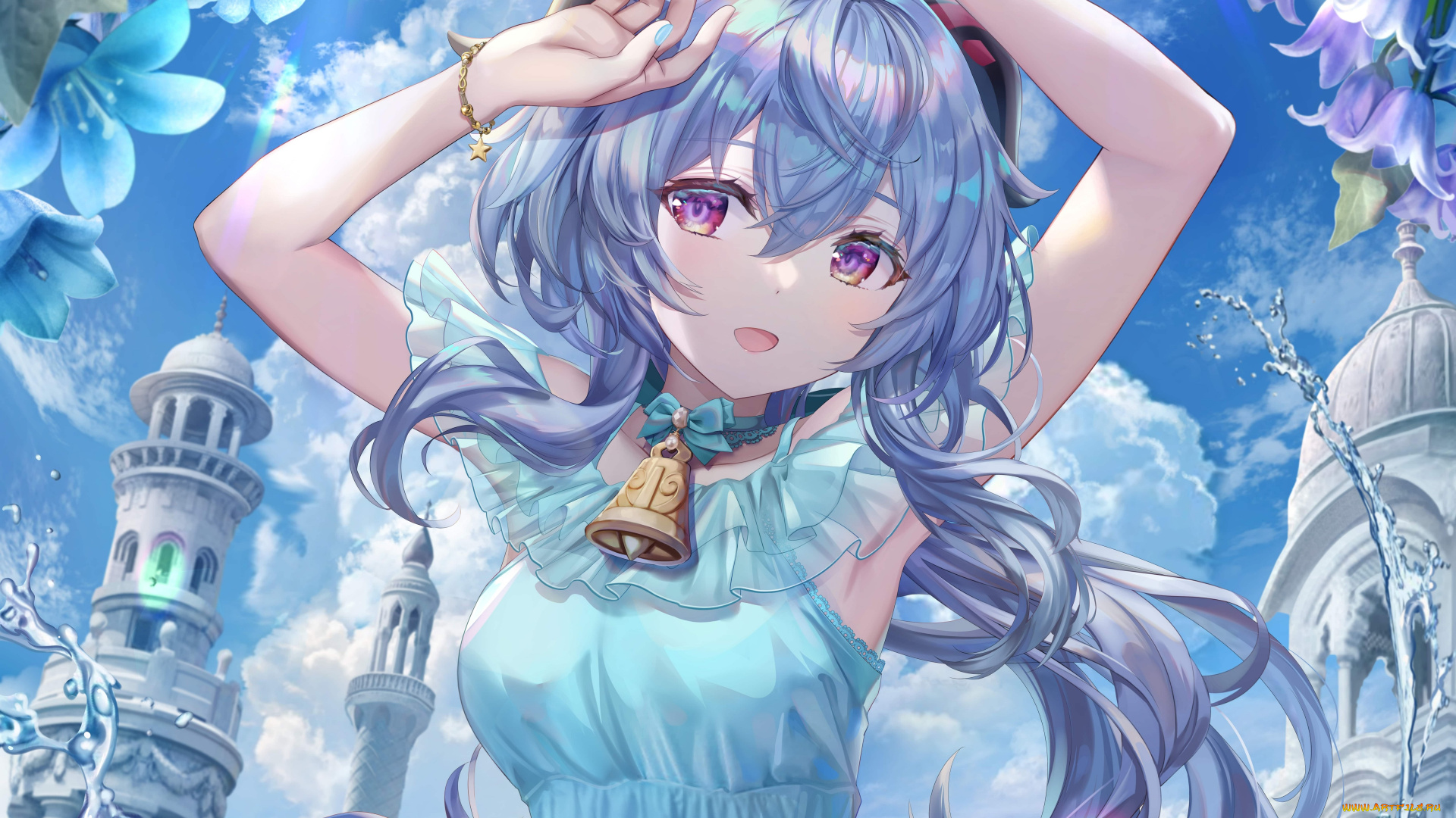 аниме, genshin, impact, девушка