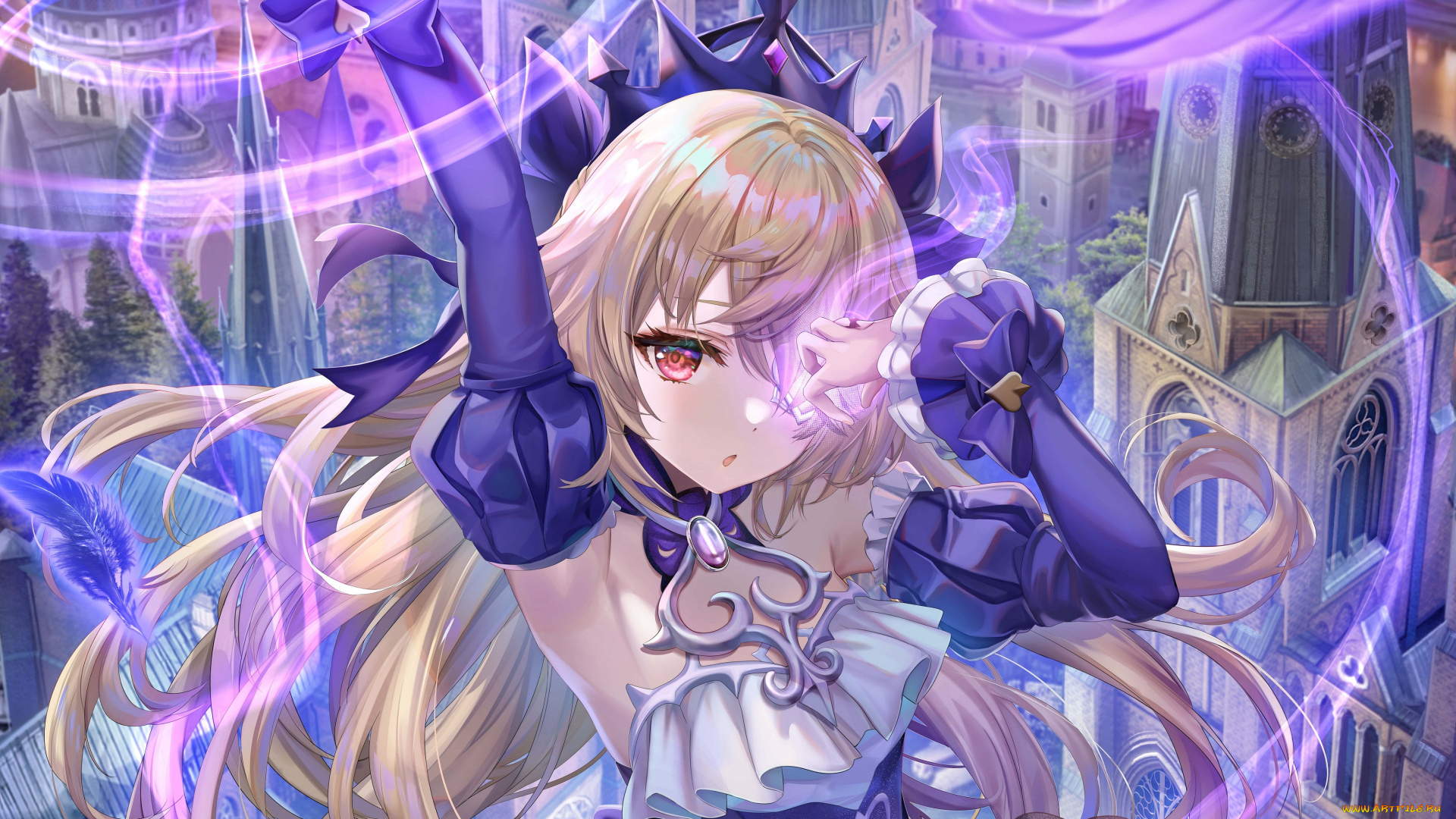 аниме, genshin, impact, девушка