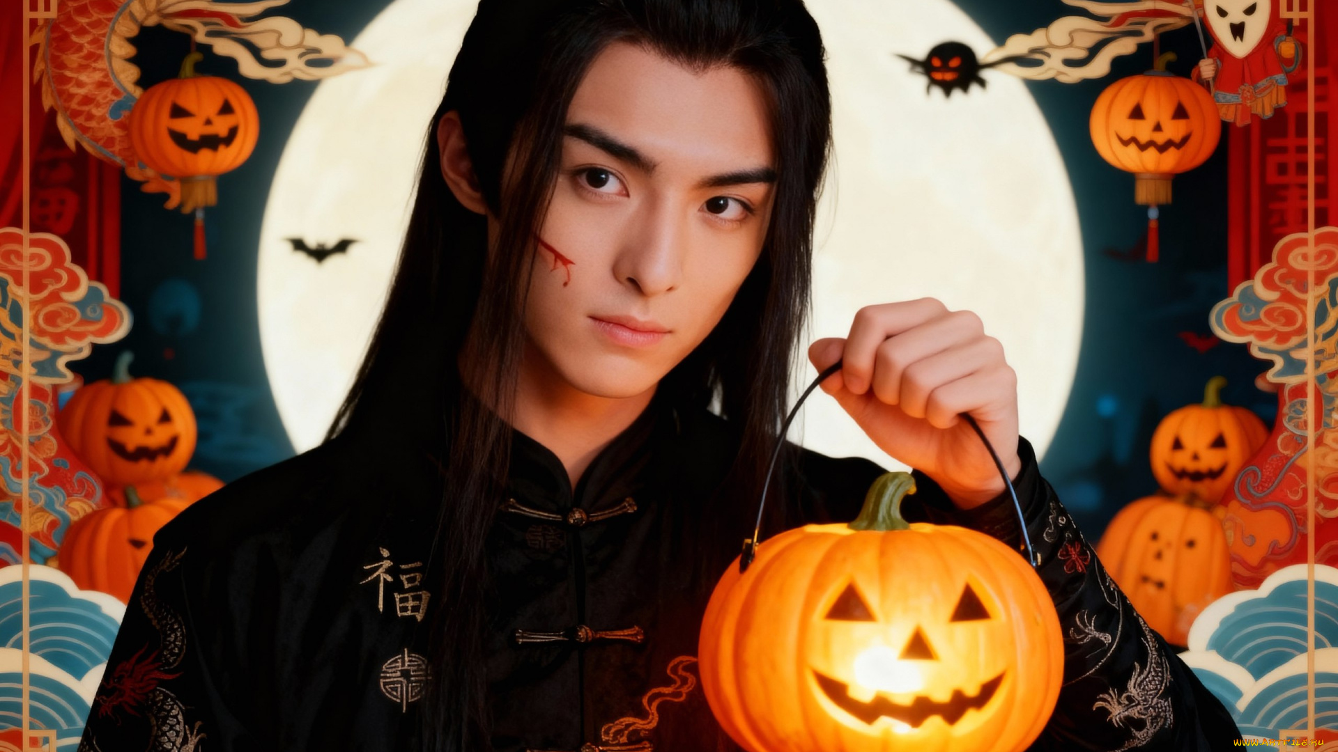 кино, фильмы, the, untamed, злодей, тыква, the, untamed, неукротимый, повелитель, чэньцин, xue, yang, сюэ, ян, ван, хао, сюань, halloween, хэллоуин