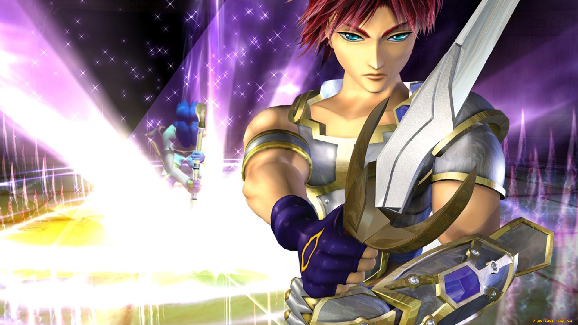 видео, игры, sudeki, воин, меч, лучи