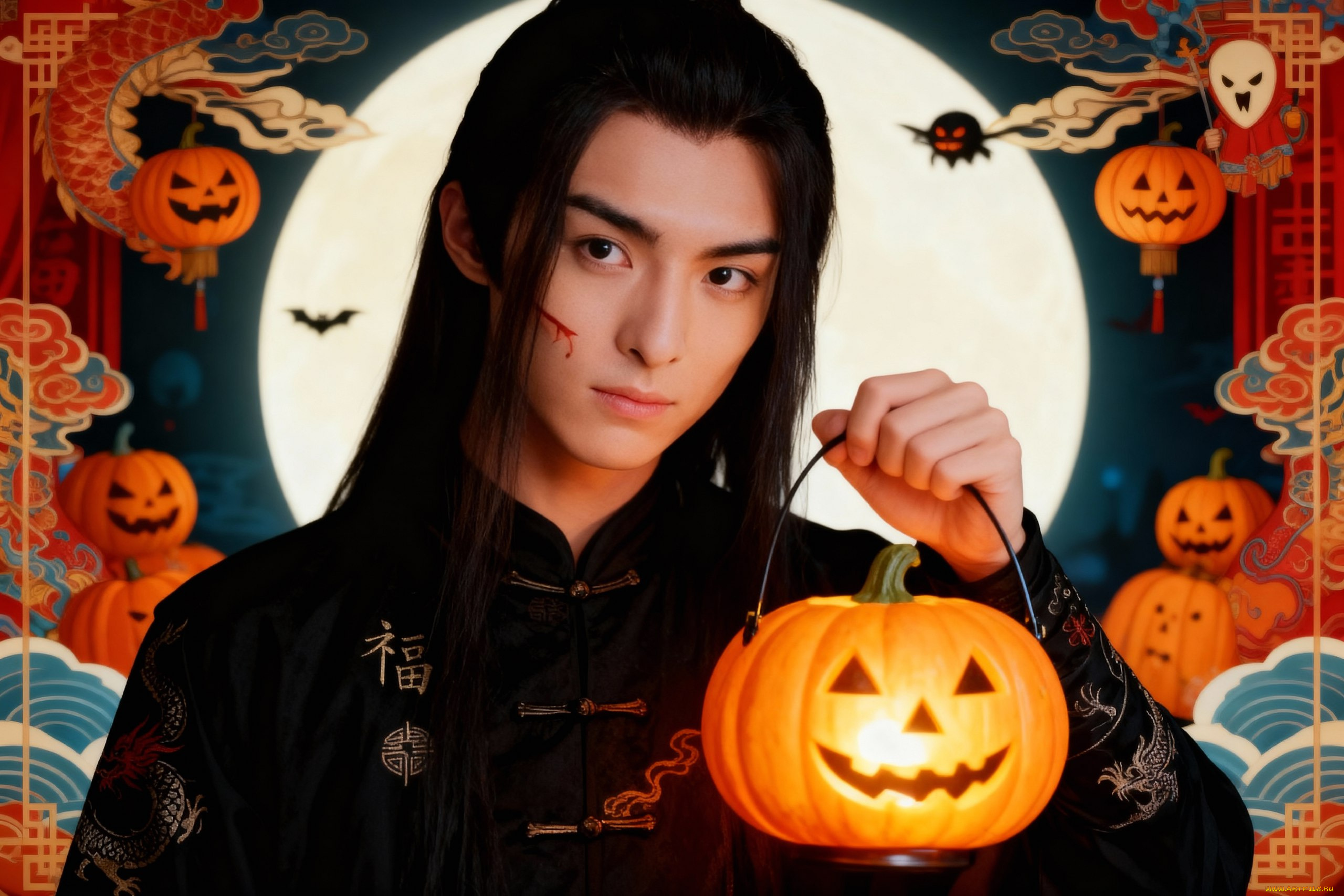 кино, фильмы, the, untamed, злодей, тыква, the, untamed, неукротимый, повелитель, чэньцин, xue, yang, сюэ, ян, ван, хао, сюань, halloween, хэллоуин