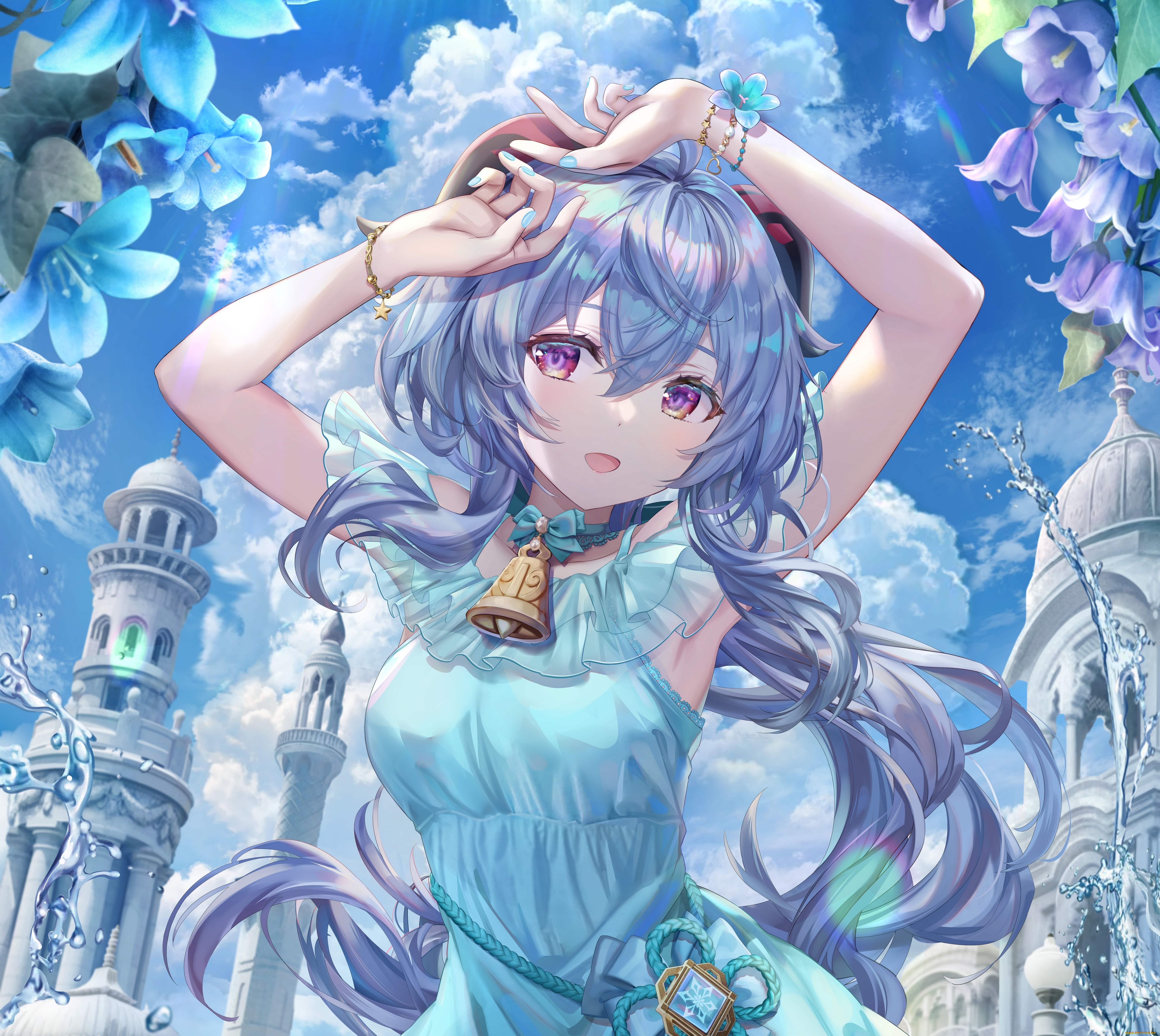 аниме, genshin, impact, девушка