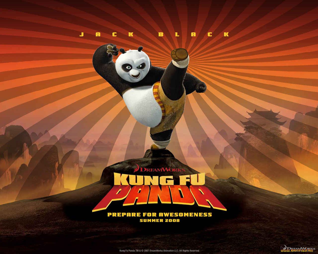kung, fu, panda, мультфильмы