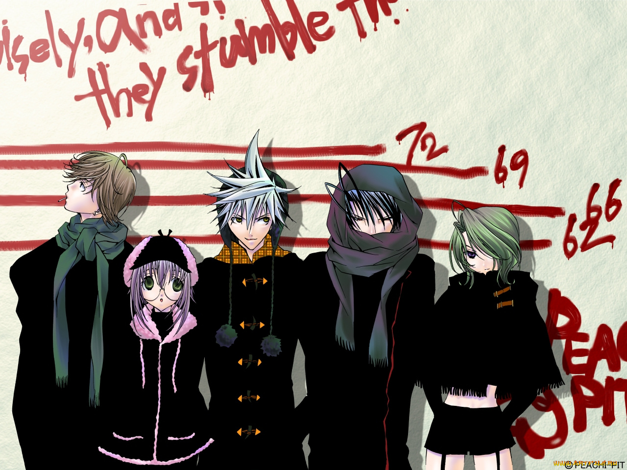 аниме, zombie, loan