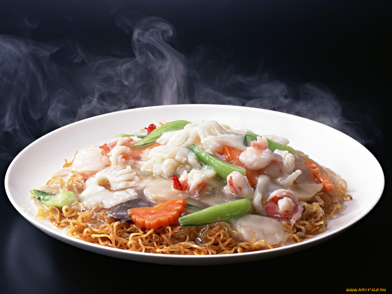 еда, рыбные, блюда, морепродуктами