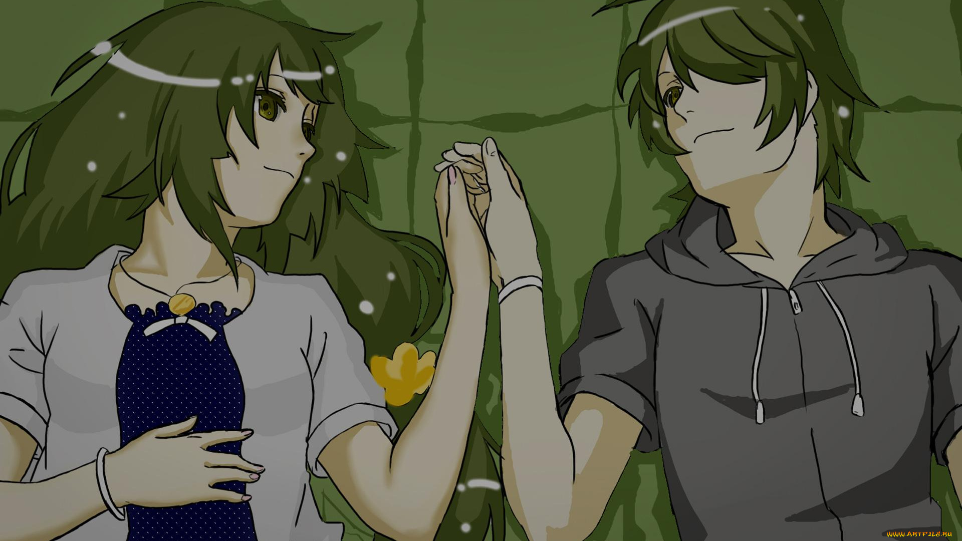 аниме, bakemonogatari, senjougahara, hitagi, девушка, araragi, koyomi, мужчина, пара