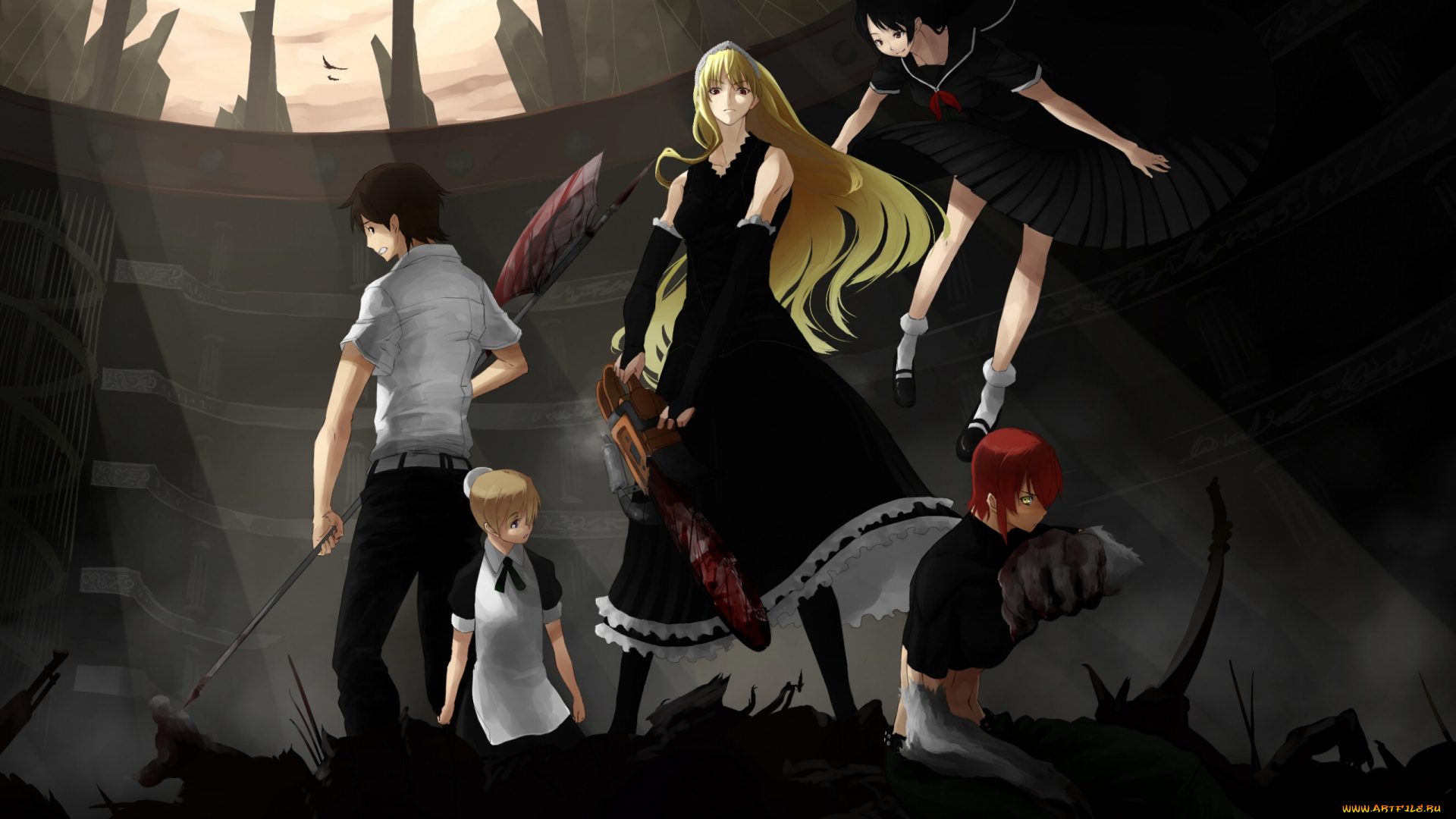 аниме, monster, princess