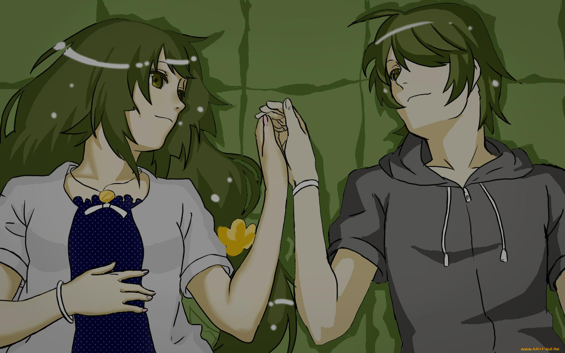 аниме, bakemonogatari, senjougahara, hitagi, девушка, araragi, koyomi, мужчина, пара