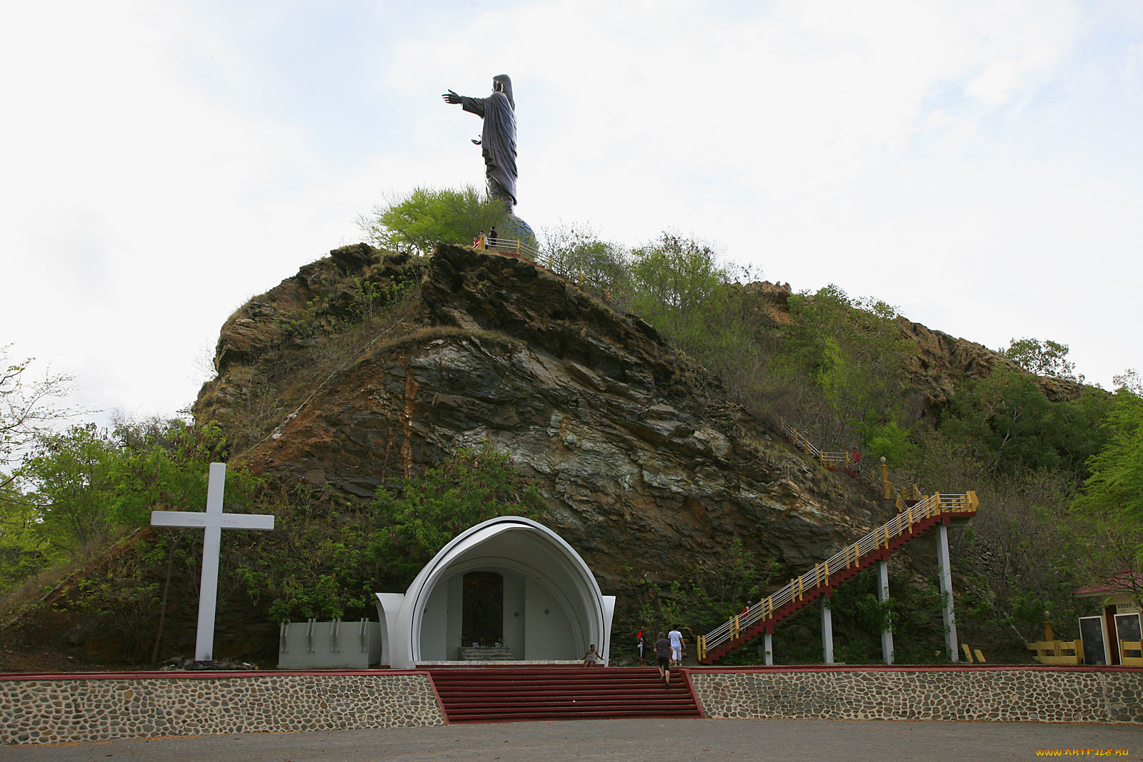 города, памятники, скульптуры, арт, объекты, скульптура, крест, храм