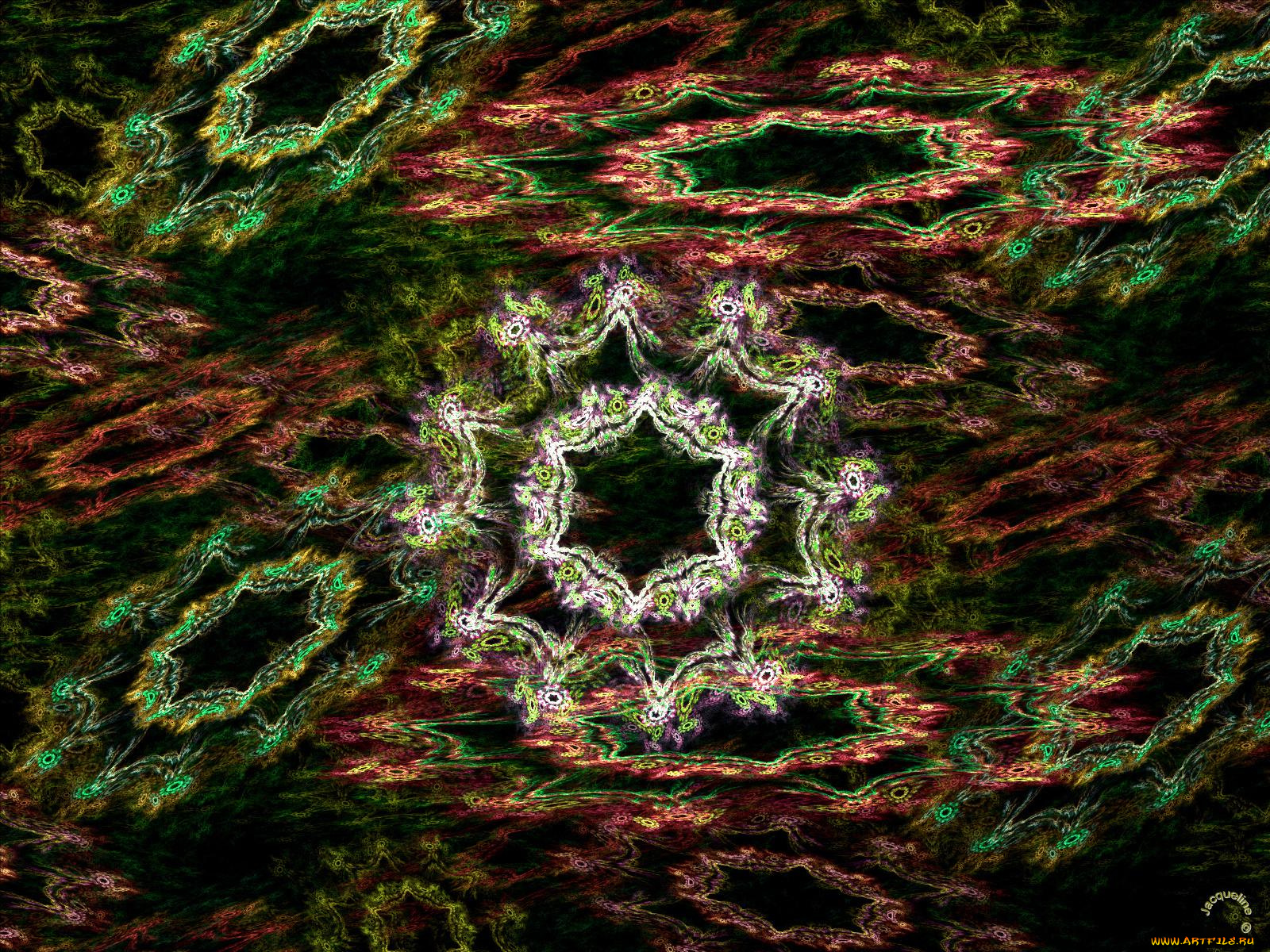 3д, графика, fractal, фракталы, абстракция, тёмный, узор