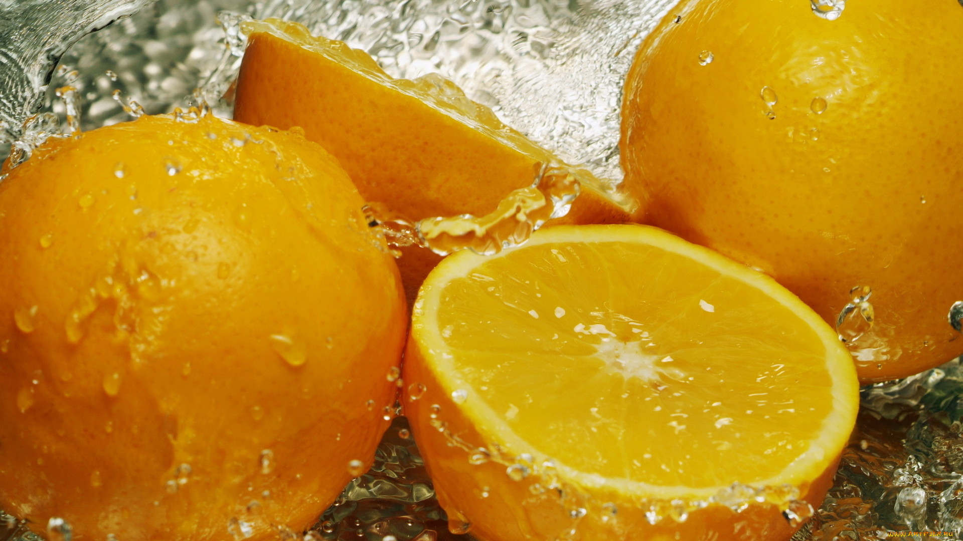 еда, цитрусы, апельсины, вода