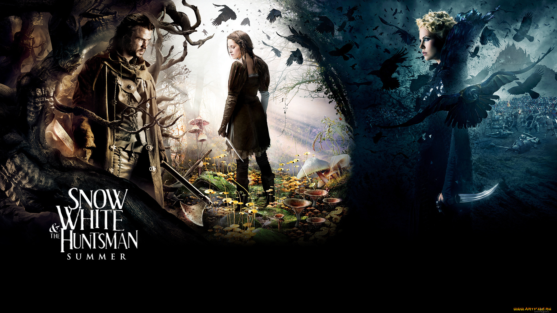 snow, white, and, the, huntsman, кино, фильмы, kristen, stewart, charlize, theron, evil, queen, chris, hemsworth
