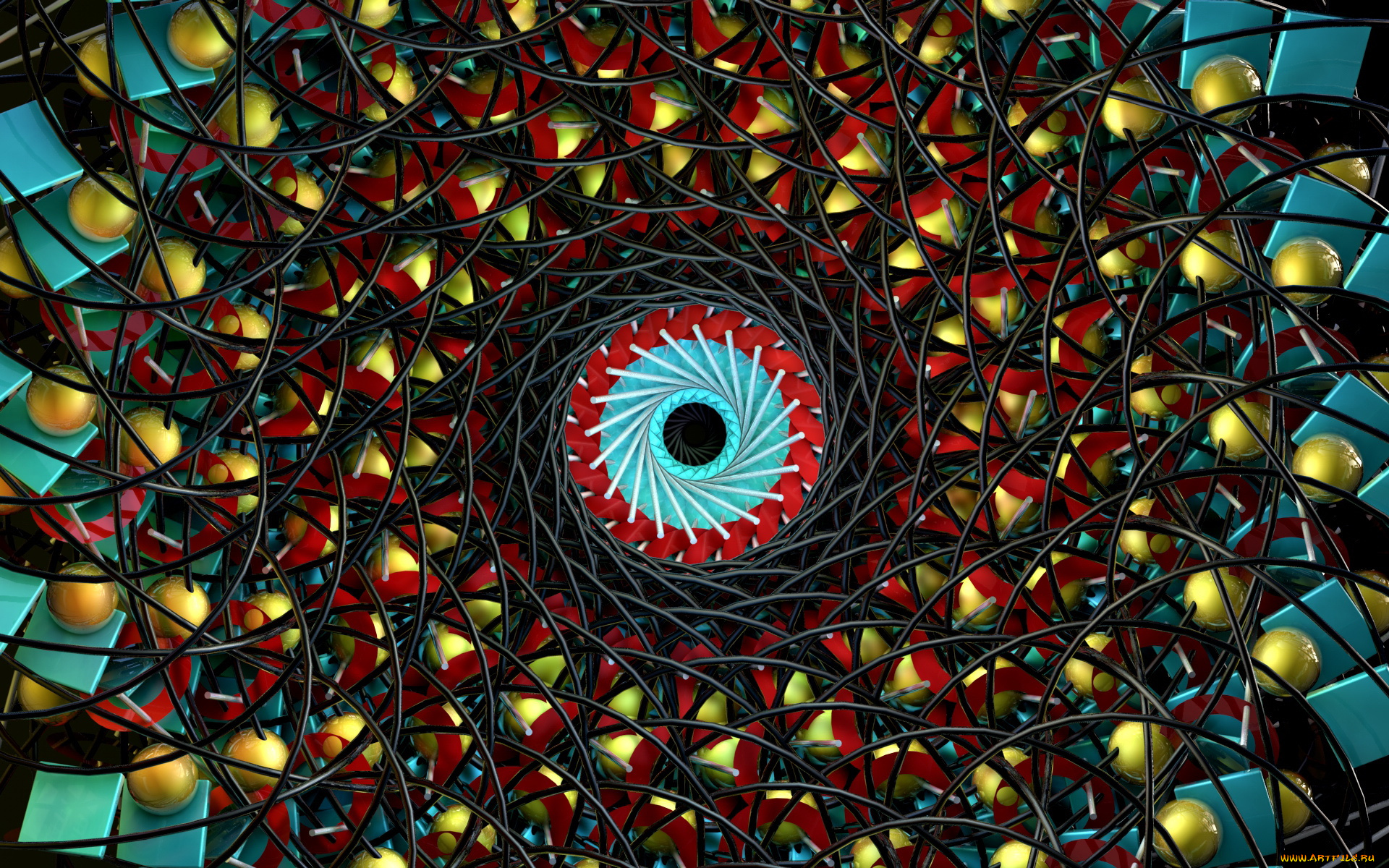 3д, графика, fractal, фракталы, абстракция, узор